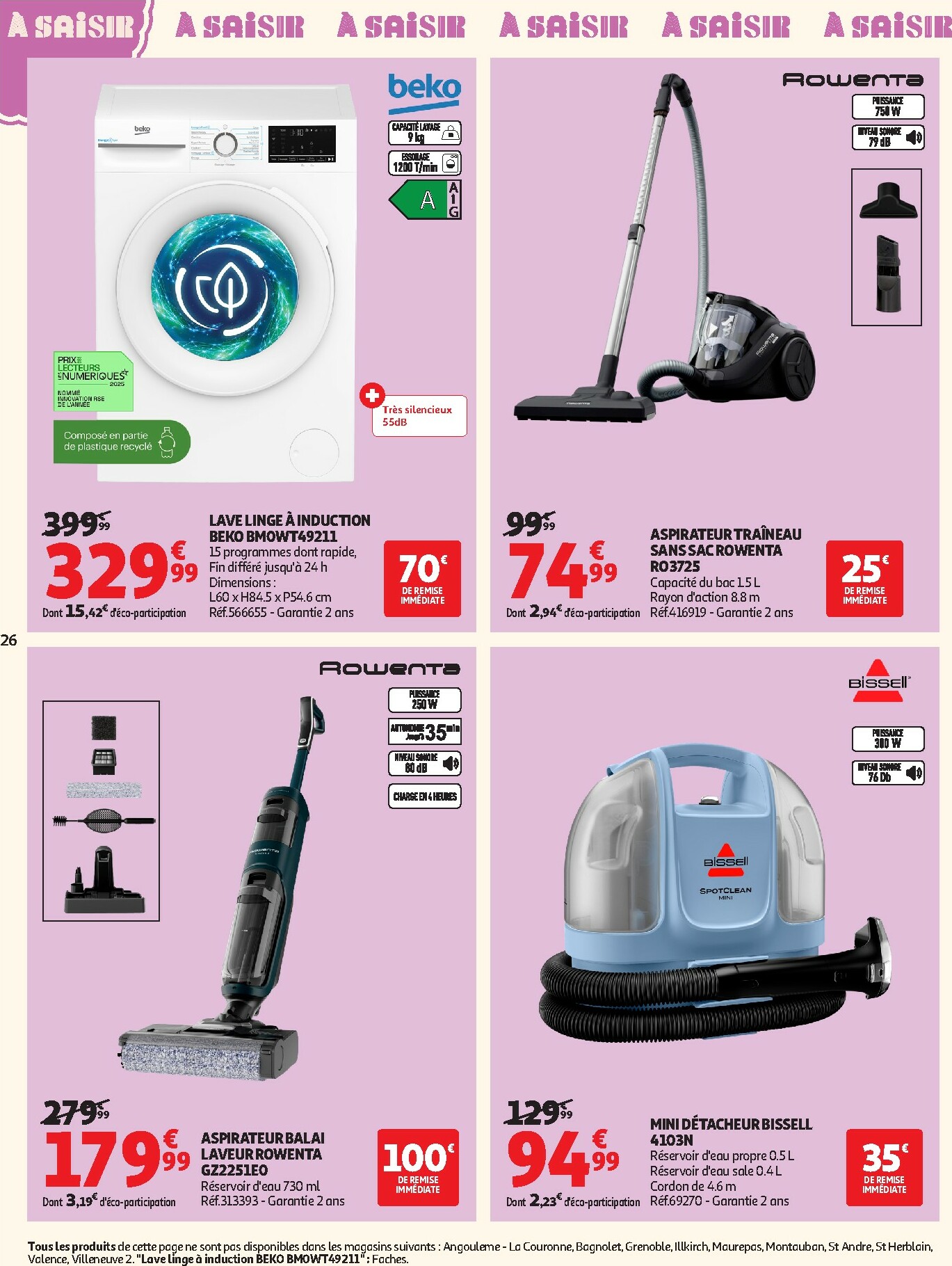 auchan - Catalogue Auchan - Soldes : jusqu'à -70% ! valable du 07/01 au 03/02 - page: 26