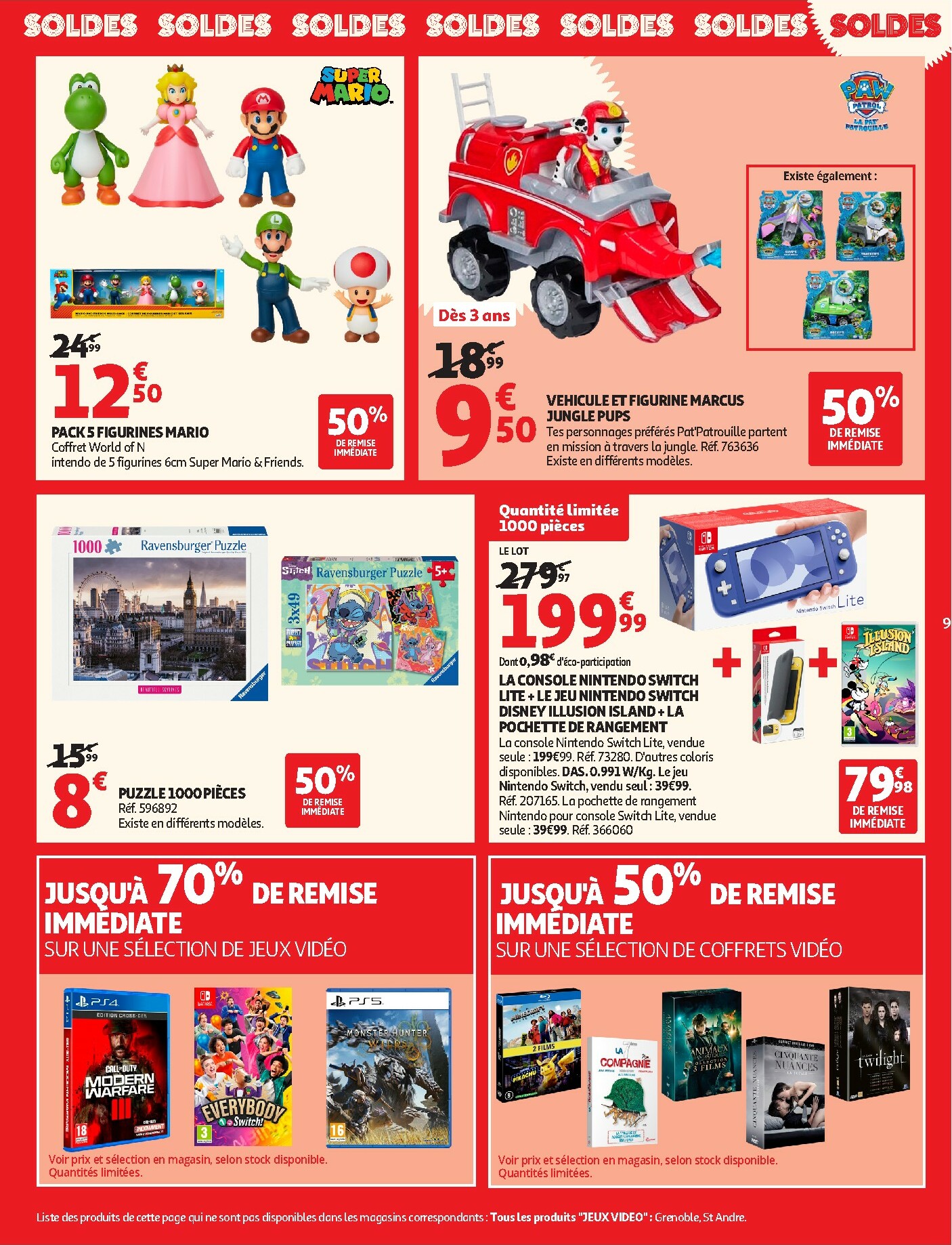 auchan - Catalogue Auchan - Soldes : jusqu'à -70% ! valable du 07/01 au 03/02 - page: 9