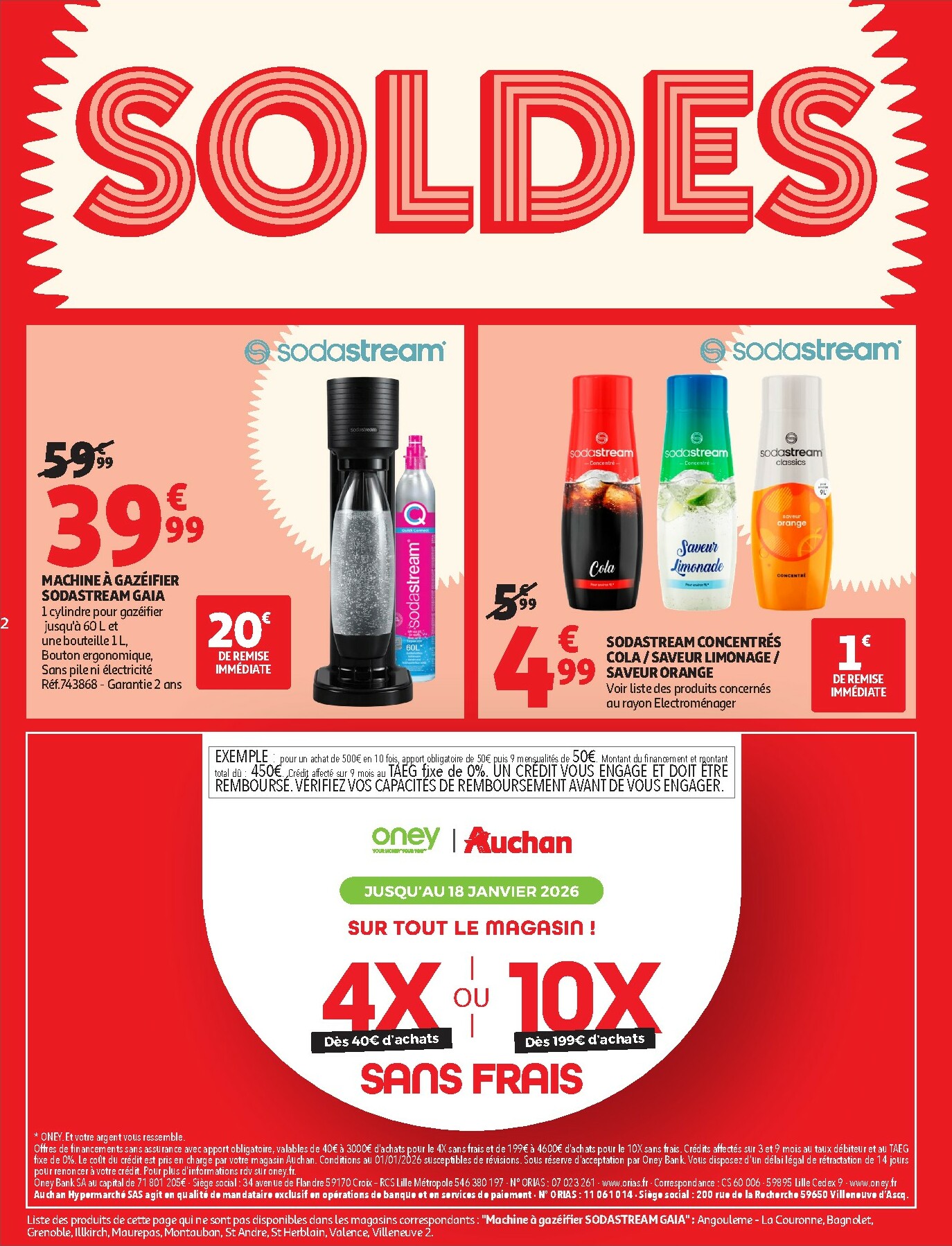 auchan - Catalogue Auchan - Soldes : jusqu'à -70% ! valable du 07/01 au 03/02 - page: 2