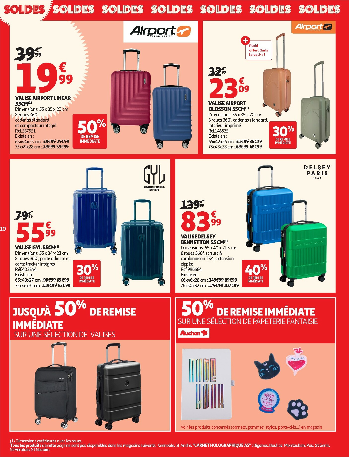auchan - Catalogue Auchan - Soldes : jusqu'à -70% ! valable du 07/01 au 03/02 - page: 10