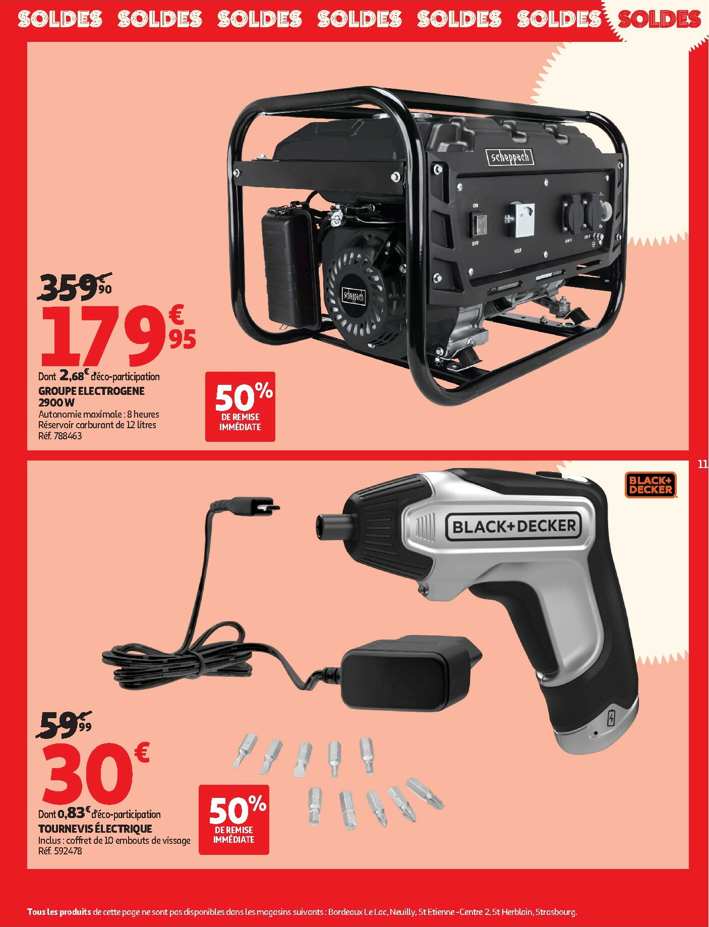 auchan - Catalogue Auchan - Soldes : jusqu'à -70% ! valable du 07/01 au 03/02 - page: 11