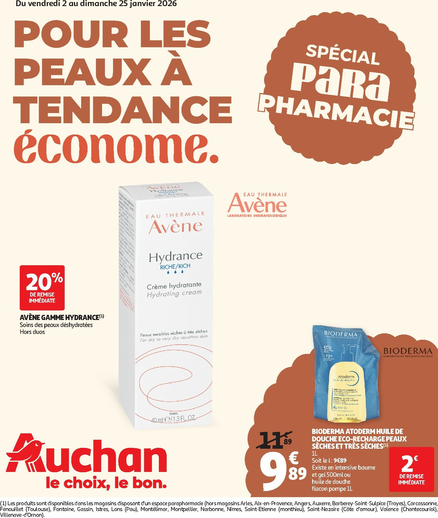 auchan - Catalogue Auchan - Parapharmacie janvier valable du 02/01 au 25/01