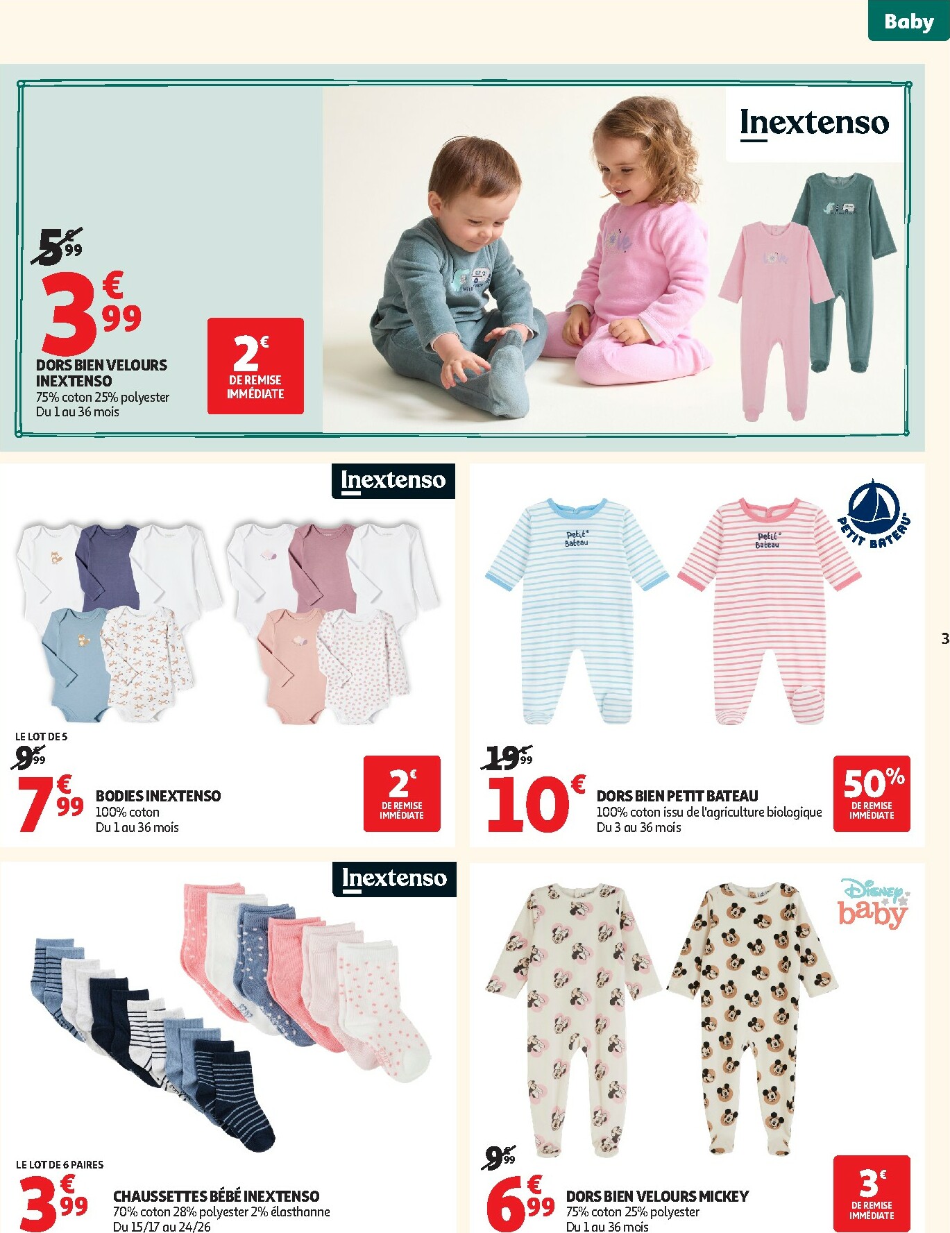 auchan - Catalogue Auchan - Tout pour votre bébé valable du 06/01 au 18/01 - page: 3