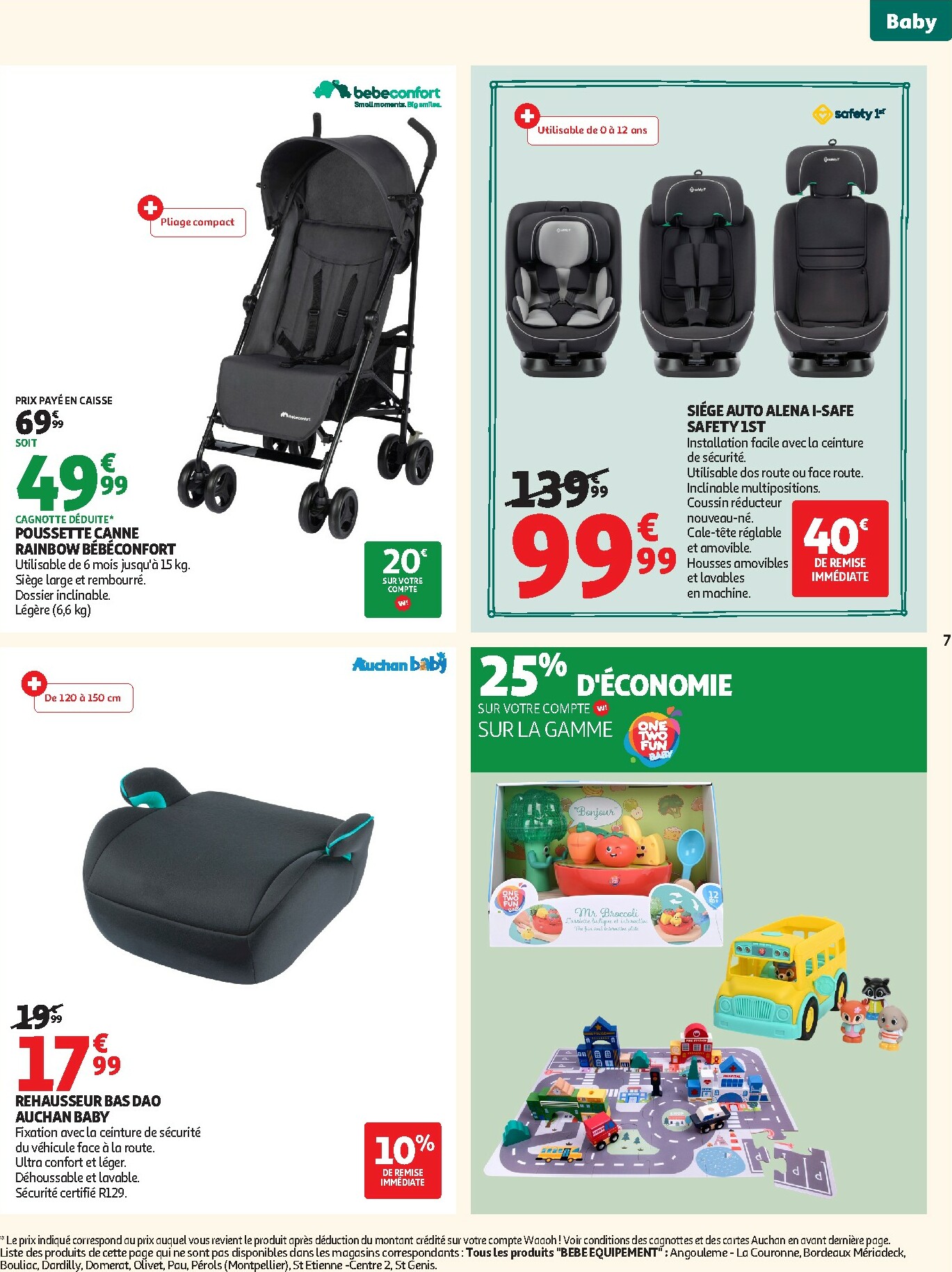 auchan - Catalogue Auchan - Tout pour votre bébé valable du 06/01 au 18/01 - page: 7