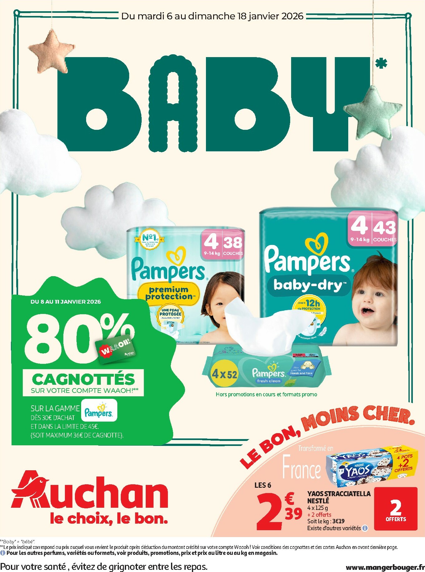 auchan - Catalogue Auchan - Tout pour votre bébé valable du 06/01 au 18/01