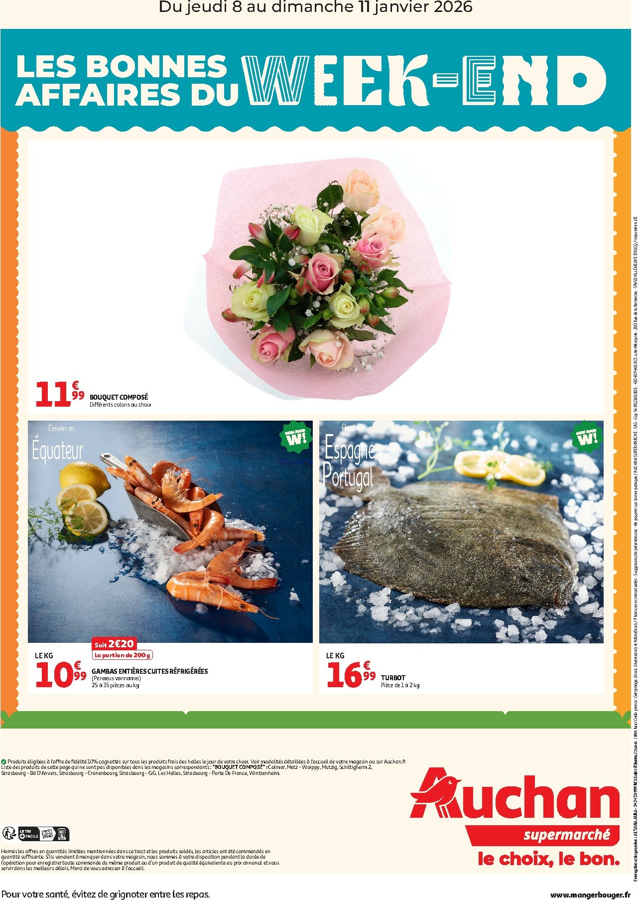 auchan - Catalogue Auchan supermarché - Les bons plans du week-end dans votre super ! valable du 08/01 au 11/01 - page: 2