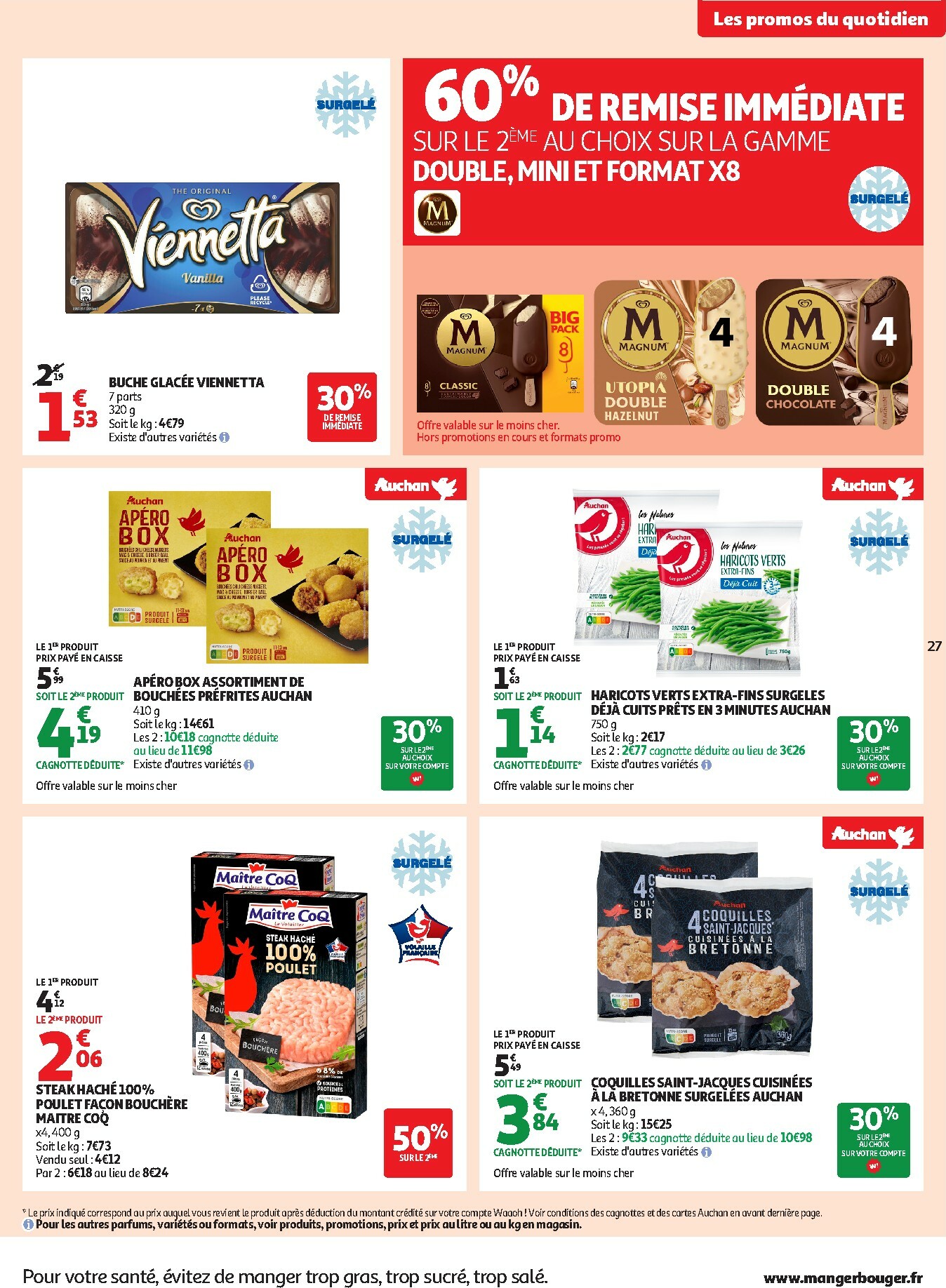 auchan - Catalogue Auchan Supermarché - Petits prix savoureux valable du 13/01 au 24/01 - page: 27