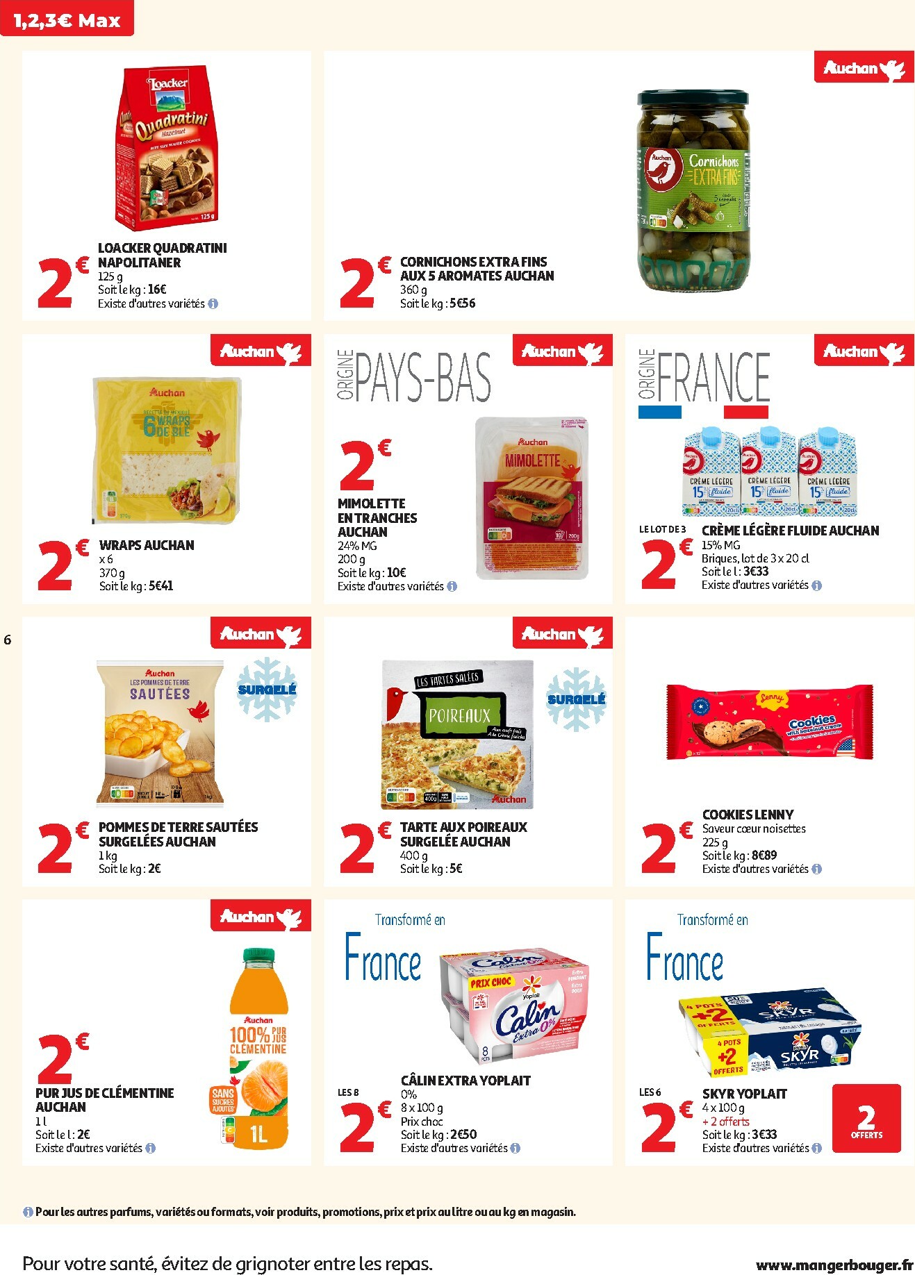 auchan - Catalogue Auchan Supermarché - Petits prix savoureux valable du 13/01 au 24/01 - page: 6