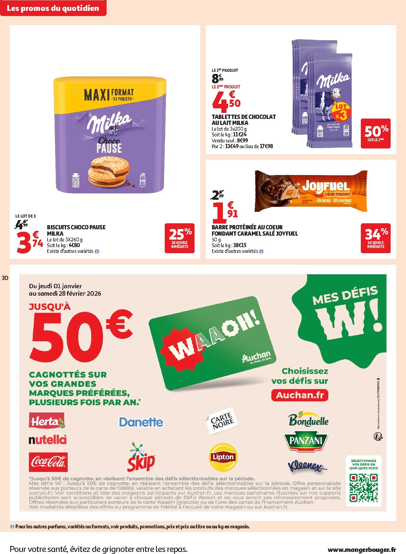 auchan - Catalogue Auchan Supermarché - Petits prix savoureux valable du 13/01 au 24/01 - page: 30