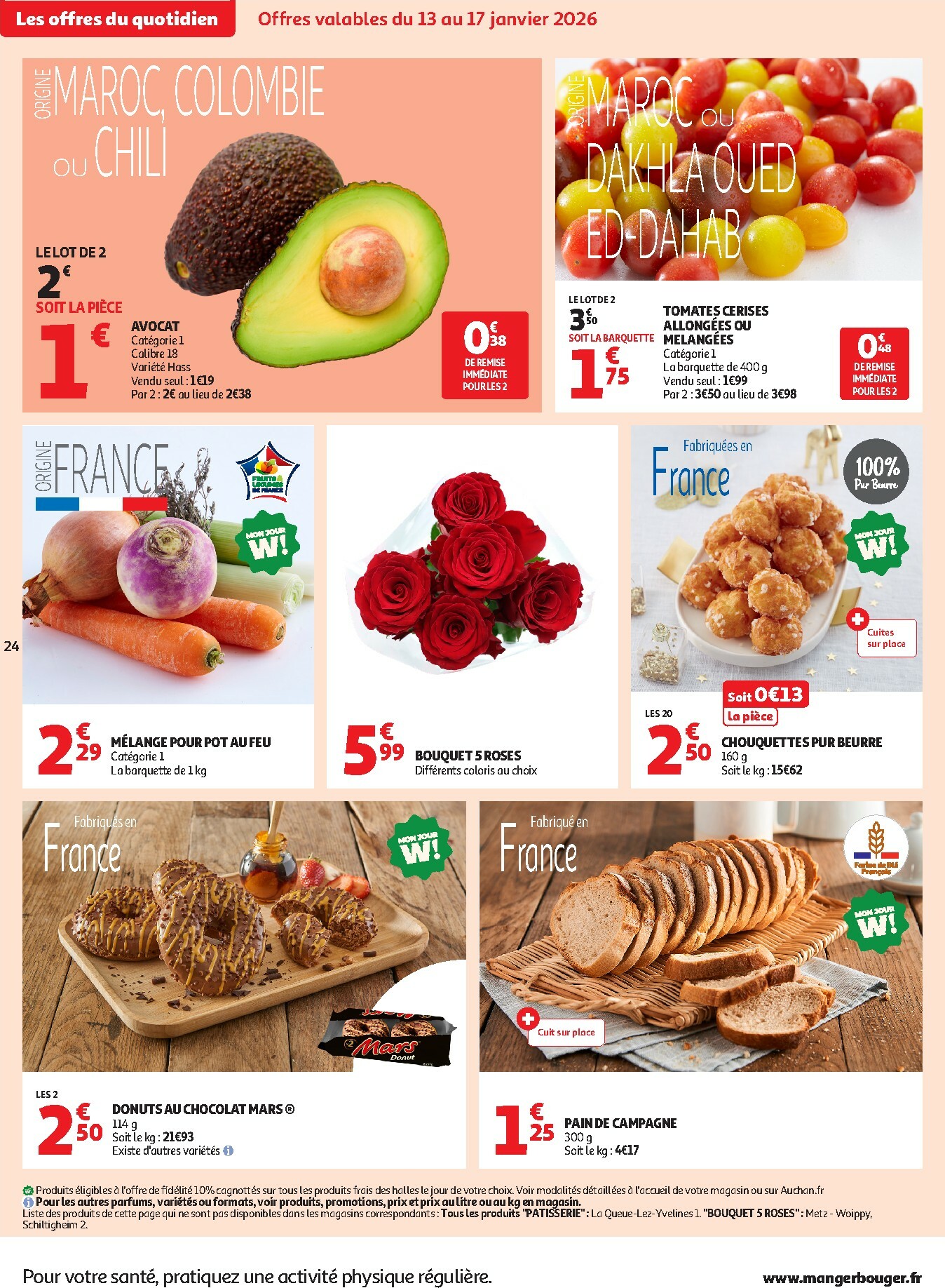 auchan - Catalogue Auchan Supermarché - Petits prix savoureux valable du 13/01 au 24/01 - page: 24