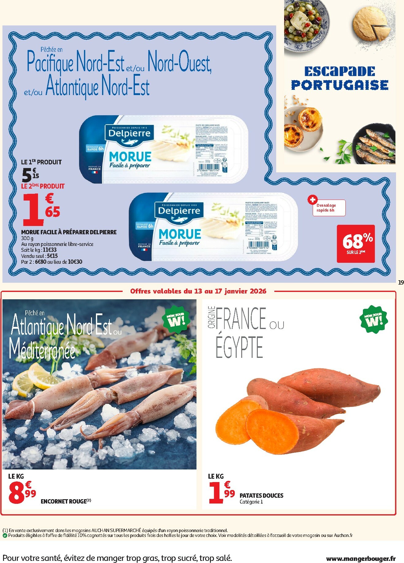 auchan - Catalogue Auchan Supermarché - Petits prix savoureux valable du 13/01 au 24/01 - page: 19