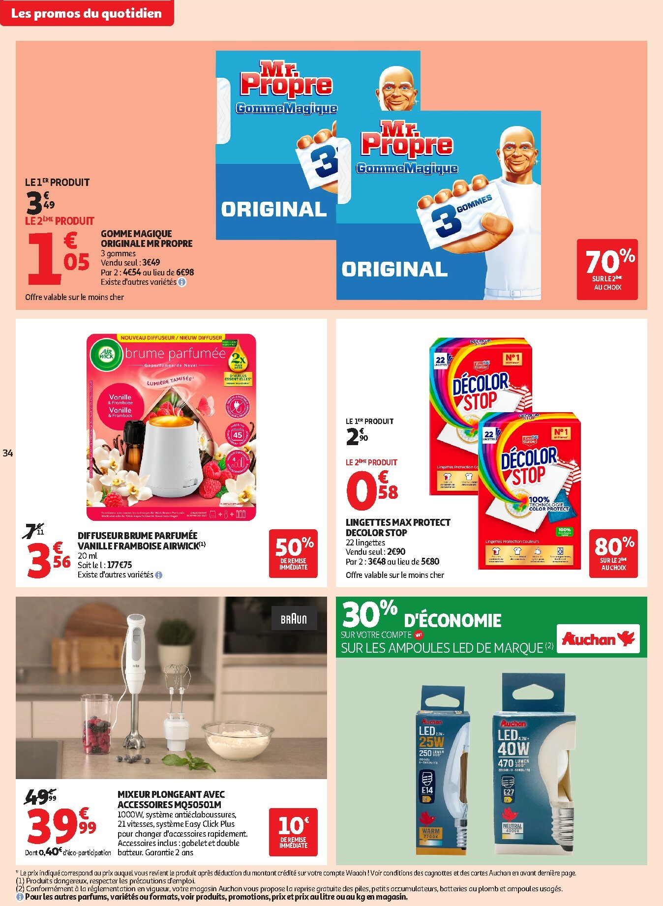 auchan - Catalogue Auchan Supermarché - Petits prix savoureux valable du 13/01 au 24/01 - page: 34