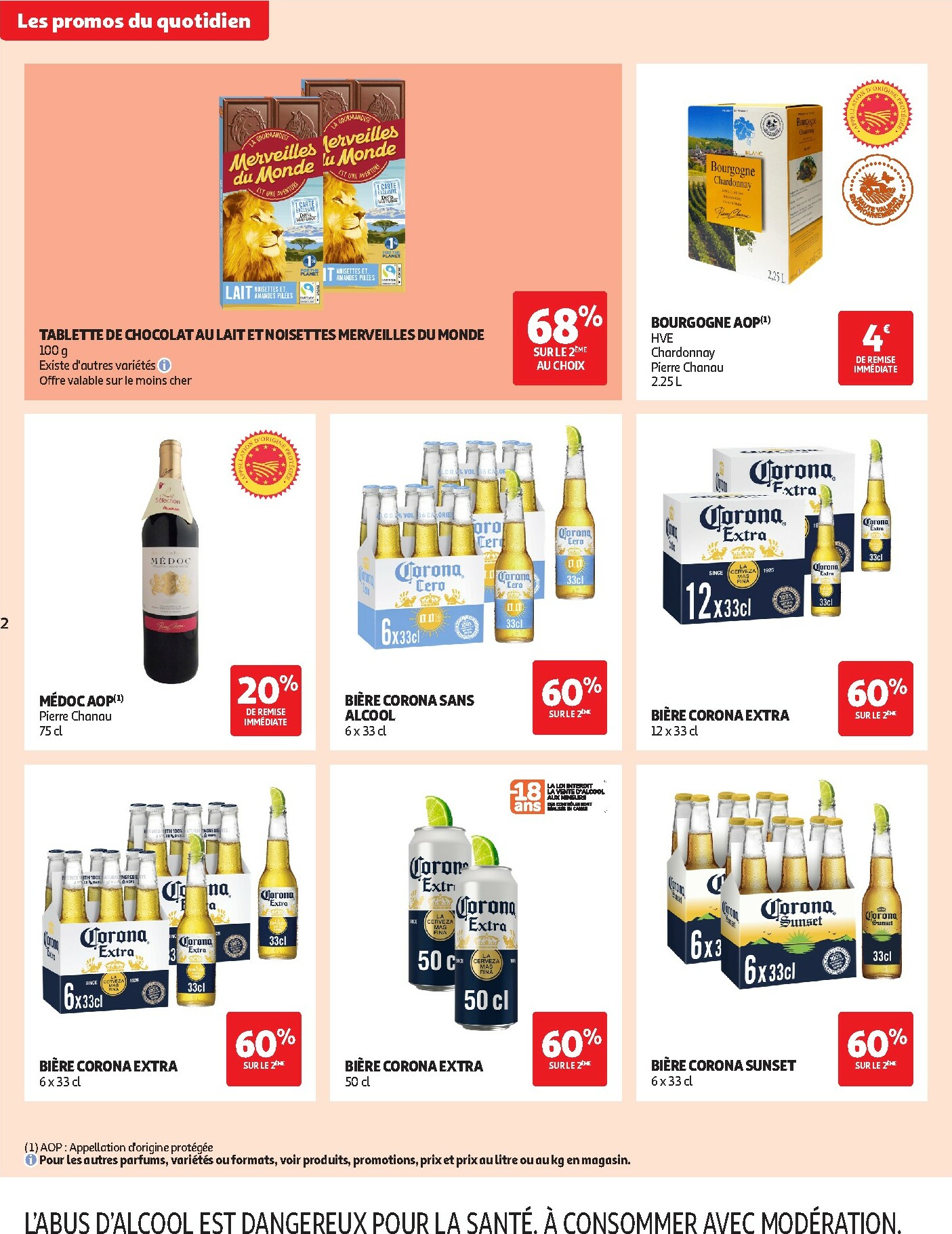 auchan - Catalogue Auchan Supermarché - Prix bas au quotidien valable du 13/01 au 24/01 - page: 2