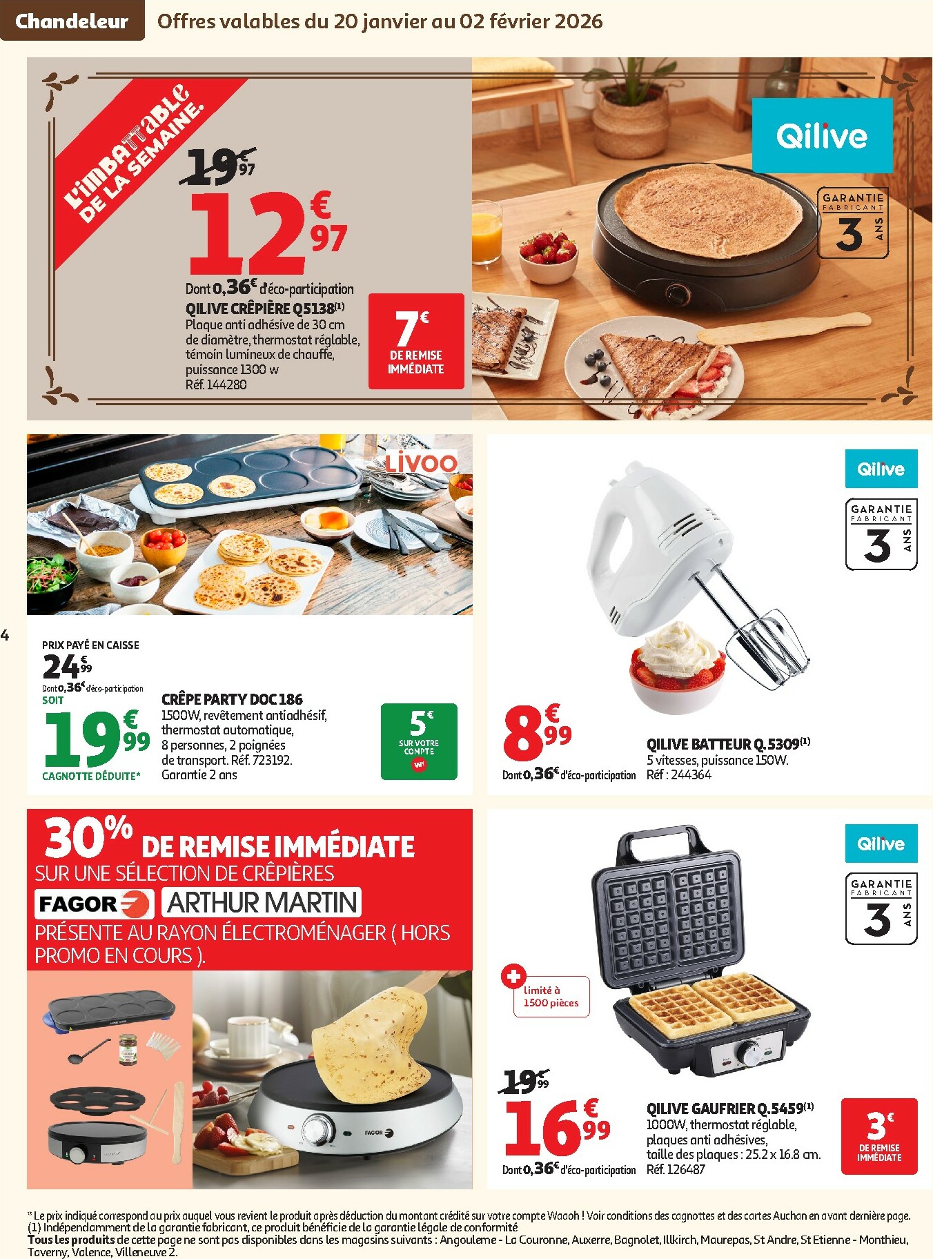 auchan - Catalogue Auchan - Chandeleur produits frais valable du 20/01 au 01/02 - page: 4