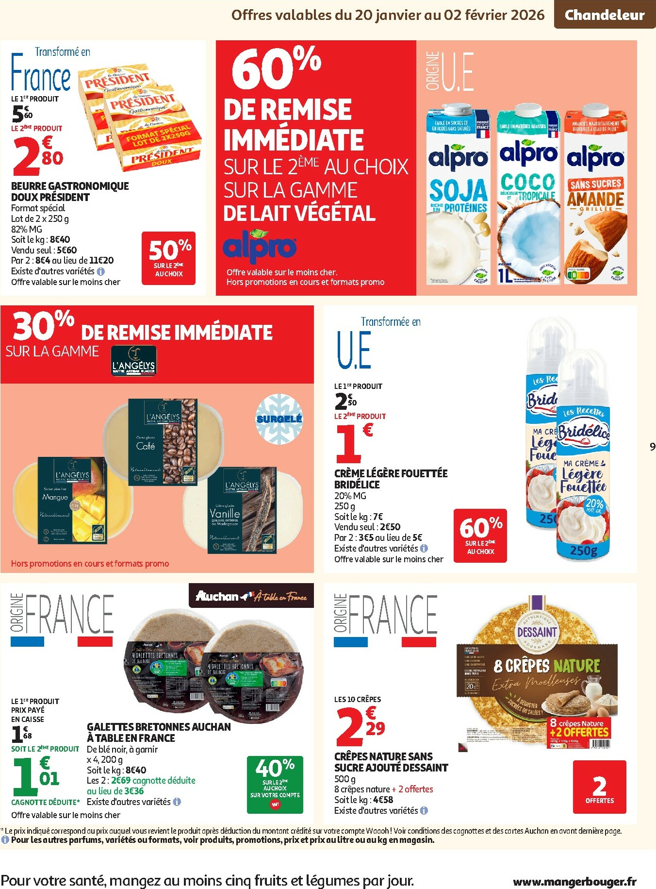 auchan - Catalogue Auchan - Chandeleur produits frais valable du 20/01 au 01/02 - page: 9