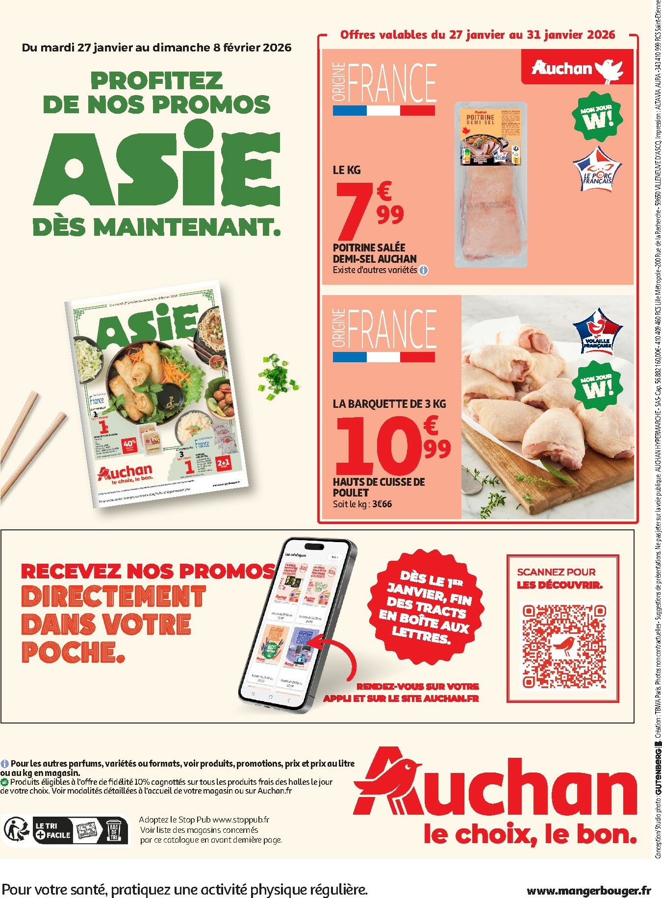 auchan - Catalogue Auchan - Tops produits, top prix valable du 27/01 au 08/02 - page: 56