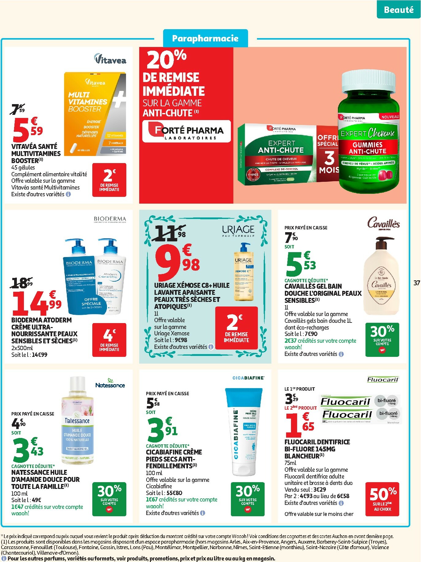auchan - Catalogue Auchan - Tops produits, top prix valable du 27/01 au 08/02 - page: 37