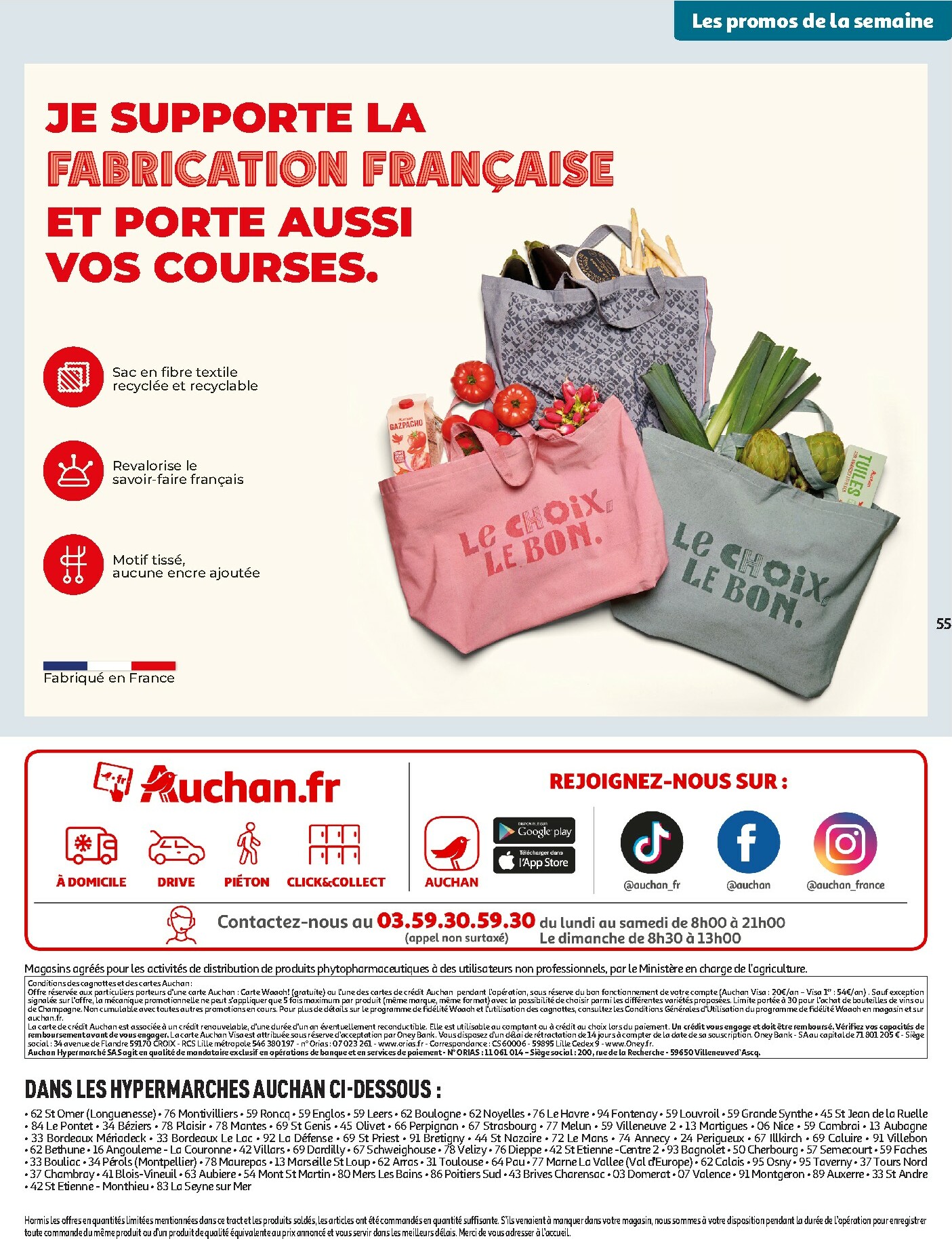 auchan - Catalogue Auchan - Tops produits, top prix valable du 27/01 au 08/02 - page: 55