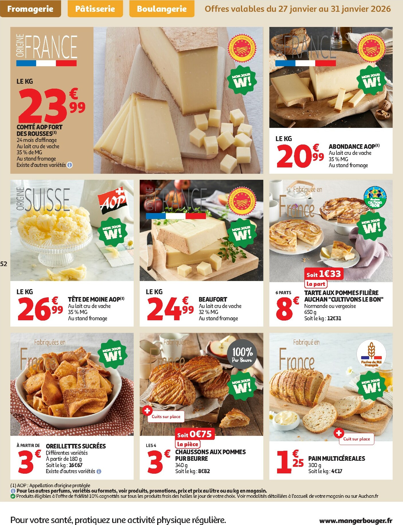 auchan - Catalogue Auchan - Tops produits, top prix valable du 27/01 au 08/02 - page: 52