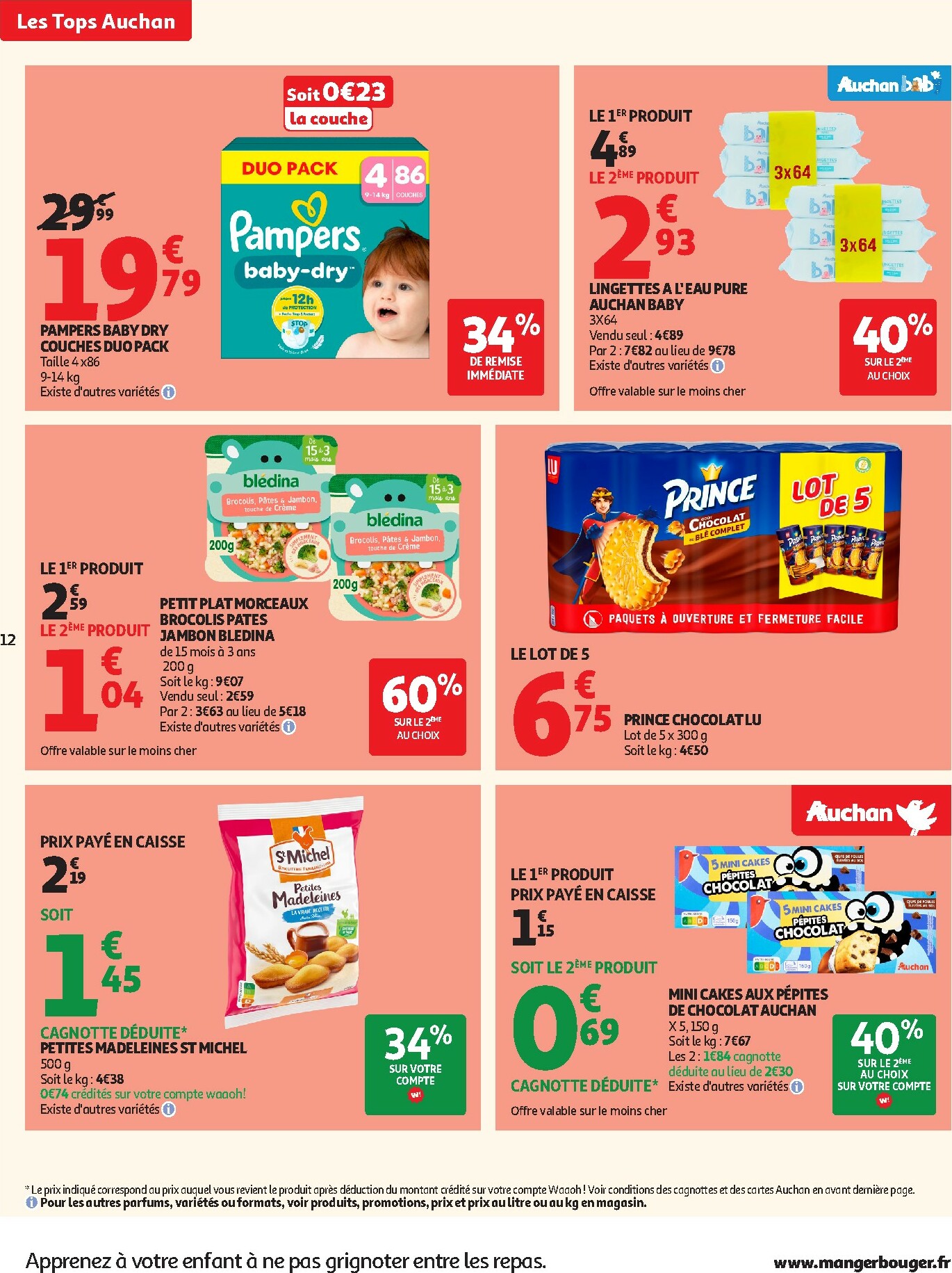 auchan - Catalogue Auchan - Tops produits, top prix valable du 27/01 au 08/02 - page: 12