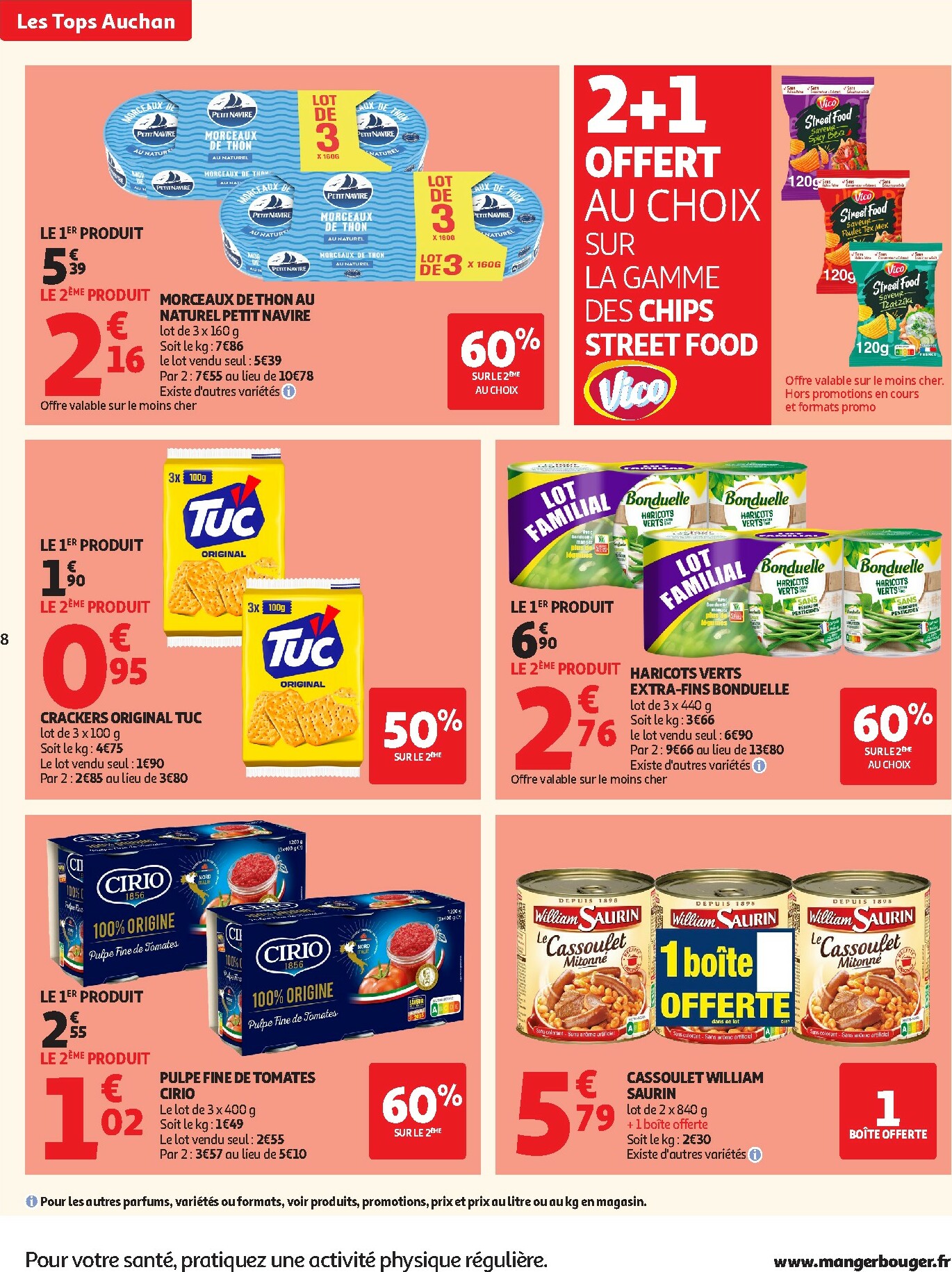 auchan - Catalogue Auchan - Tops produits, top prix valable du 27/01 au 08/02 - page: 8
