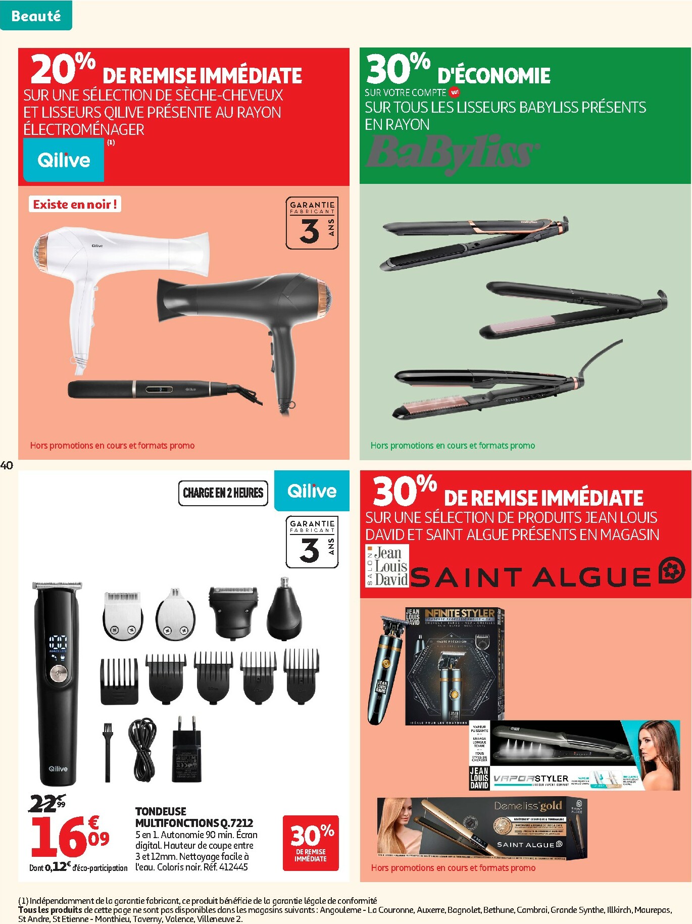 auchan - Catalogue Auchan - Tops produits, top prix valable du 27/01 au 08/02 - page: 40