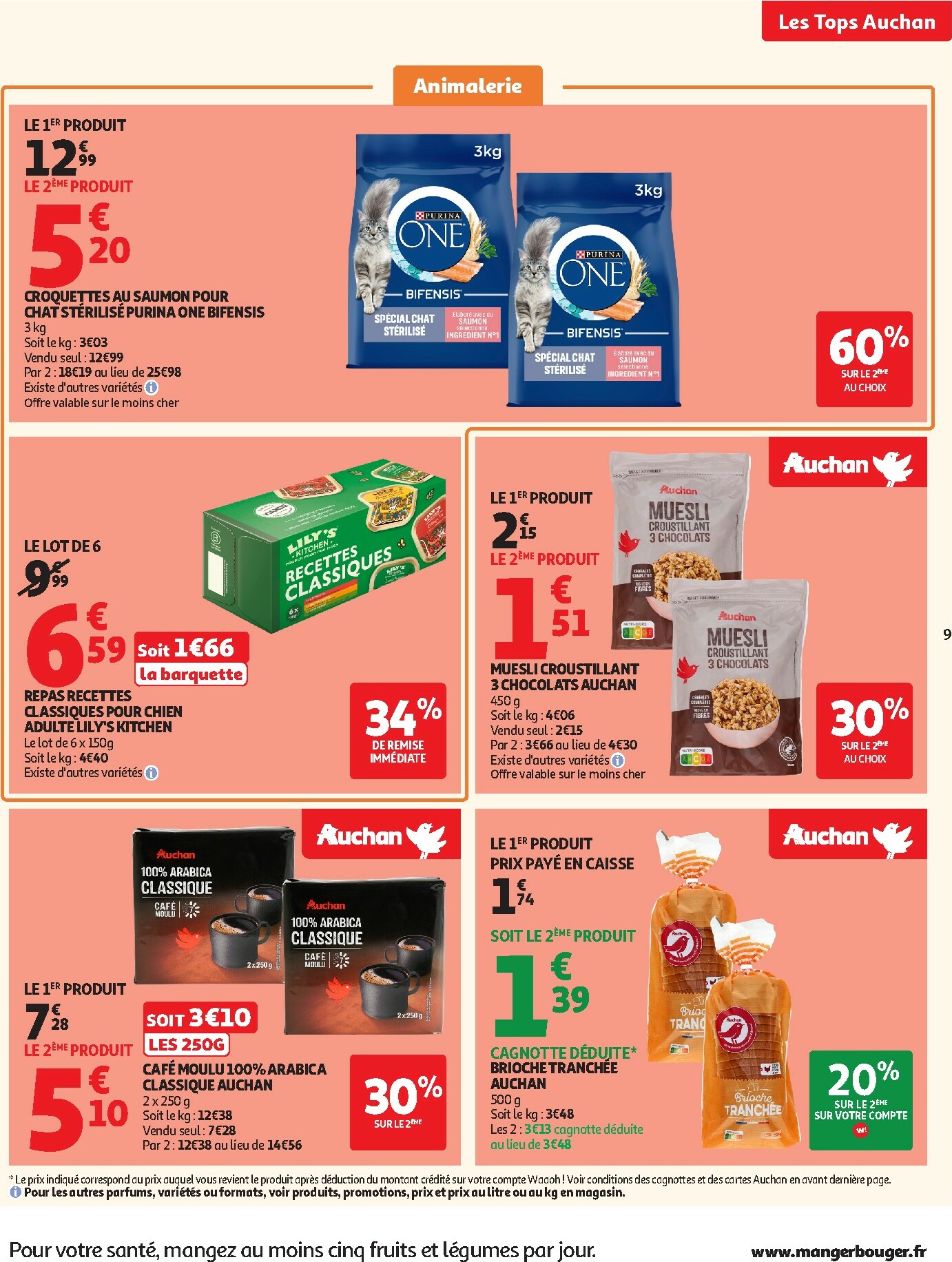 auchan - Catalogue Auchan - Tops produits, top prix valable du 27/01 au 08/02 - page: 9