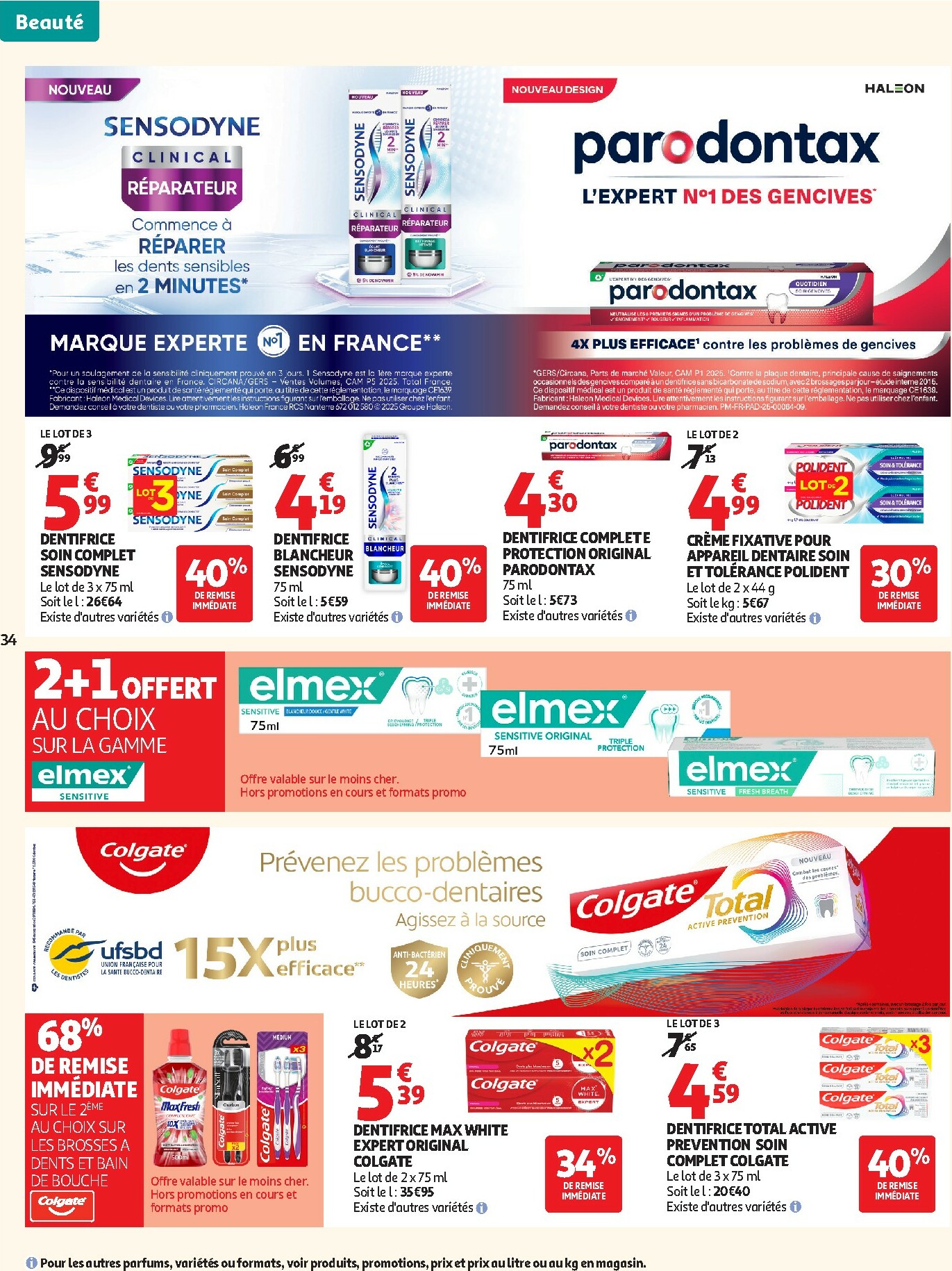auchan - Catalogue Auchan - Tops produits, top prix valable du 27/01 au 08/02 - page: 34