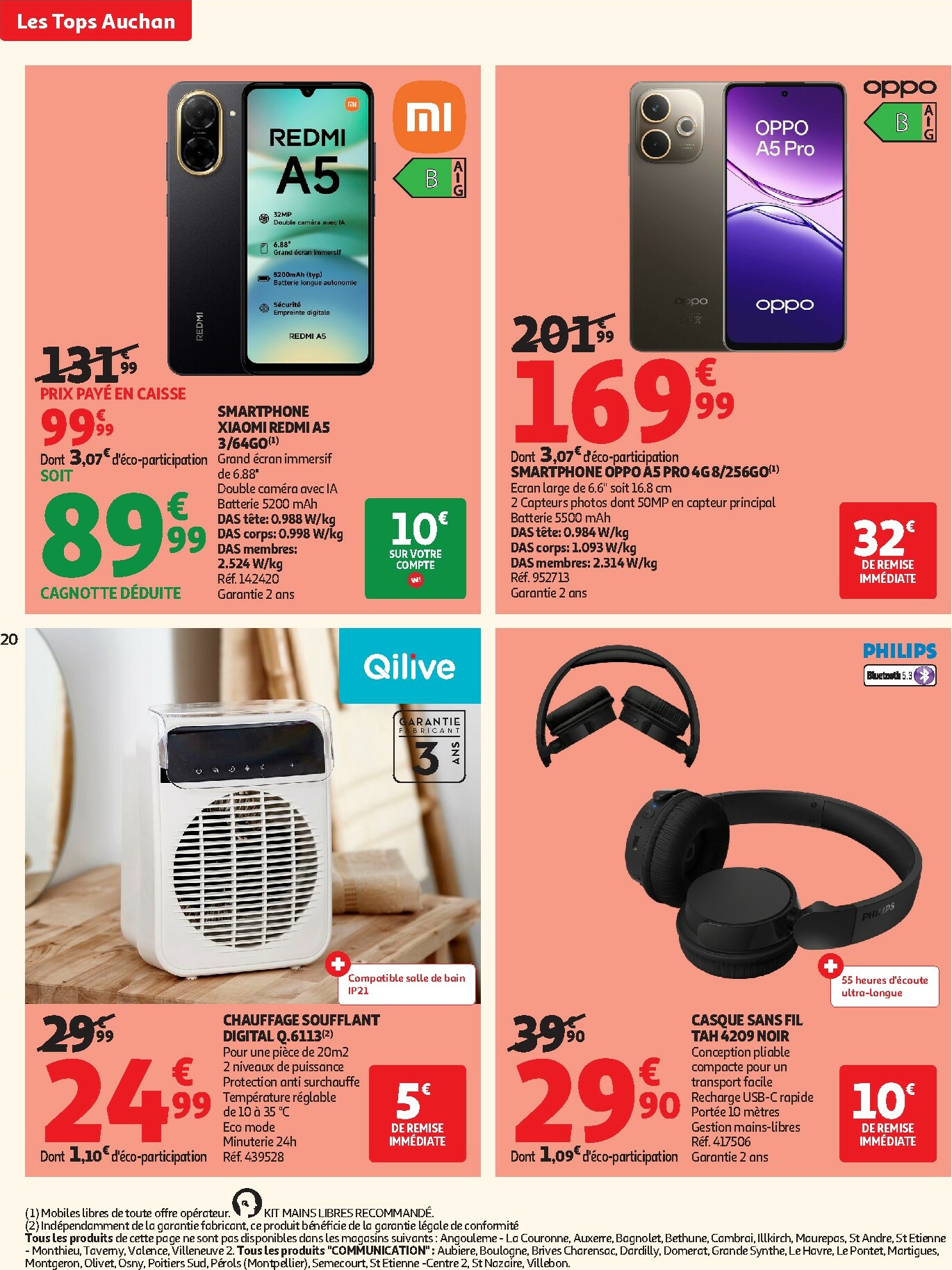 auchan - Catalogue Auchan - Tops produits, top prix valable du 27/01 au 08/02 - page: 20