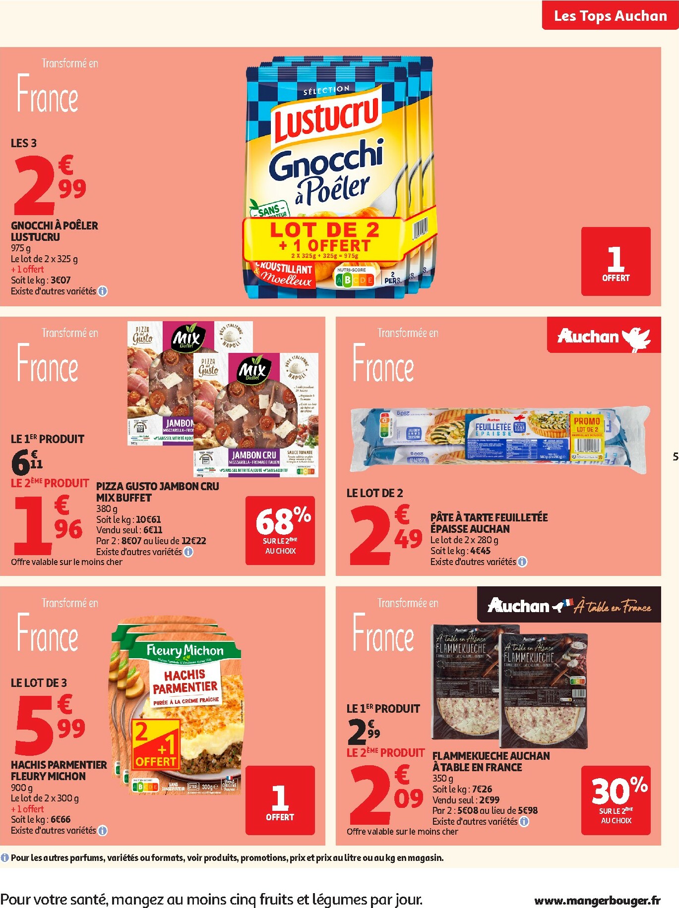 auchan - Catalogue Auchan - Tops produits, top prix valable du 27/01 au 08/02 - page: 5