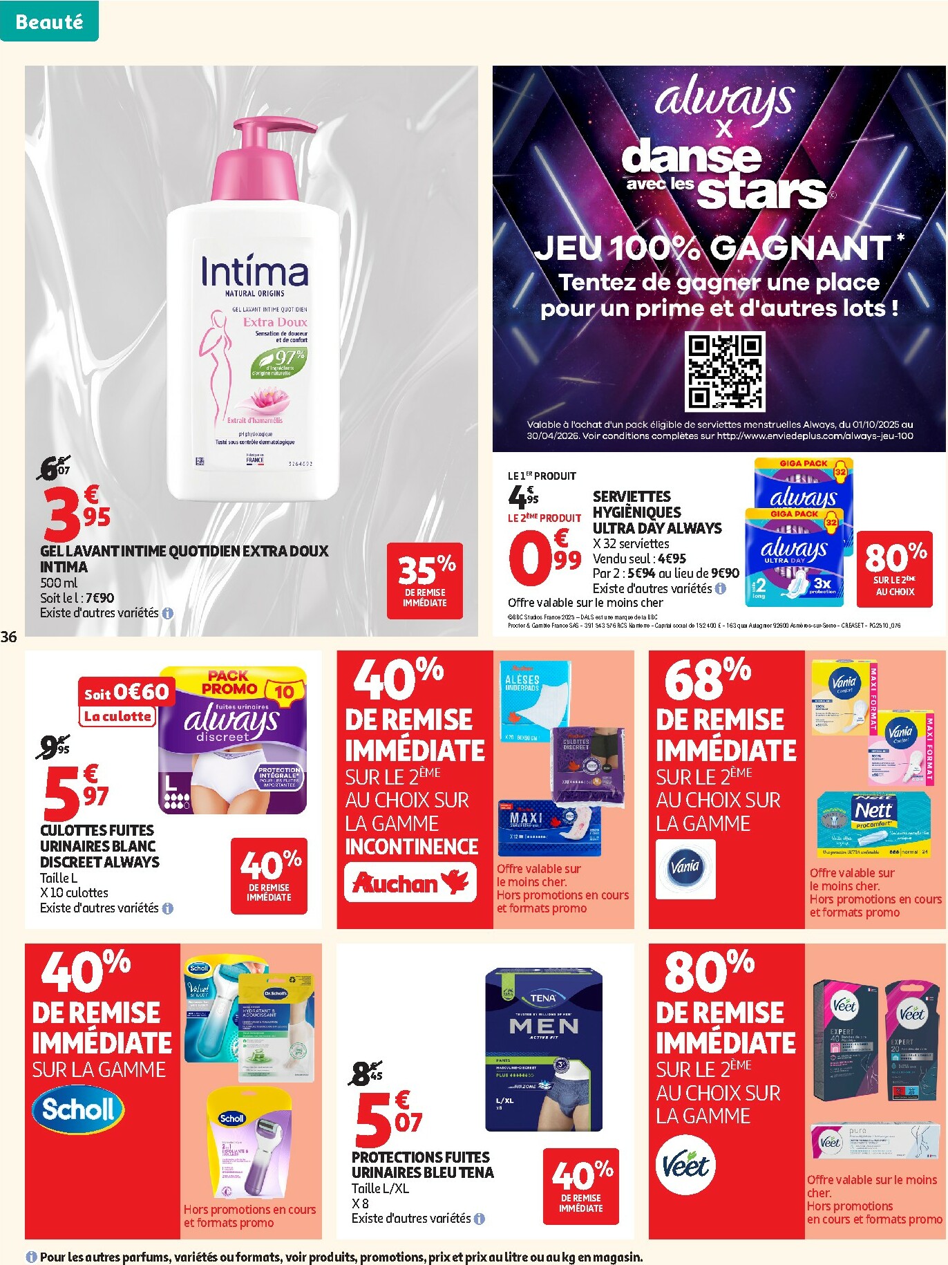 auchan - Catalogue Auchan - Tops produits, top prix valable du 27/01 au 08/02 - page: 36