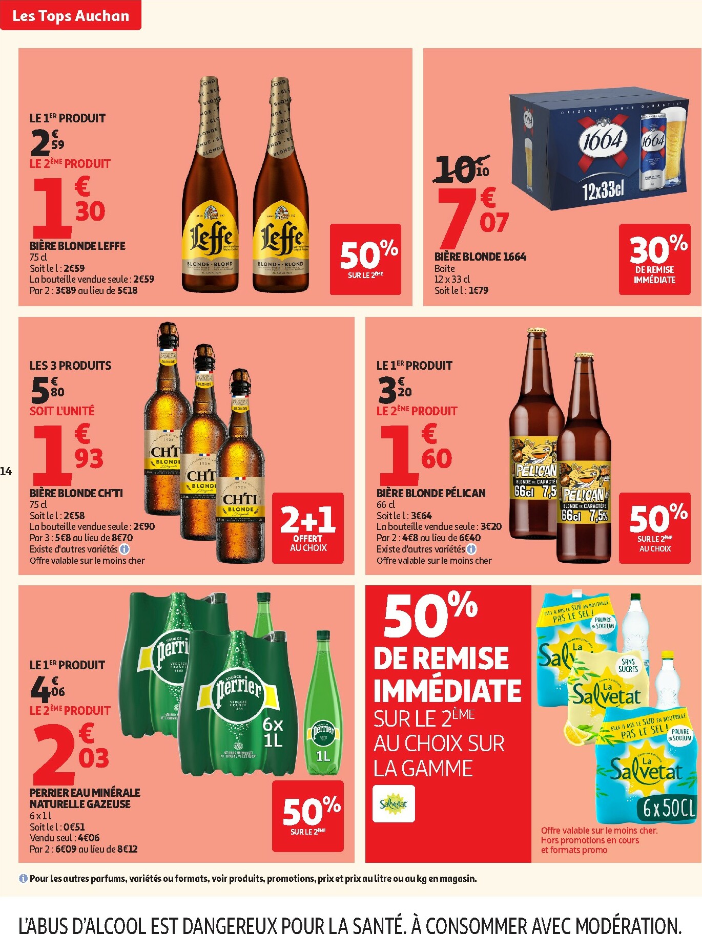 auchan - Catalogue Auchan - Tops produits, top prix valable du 27/01 au 08/02 - page: 14