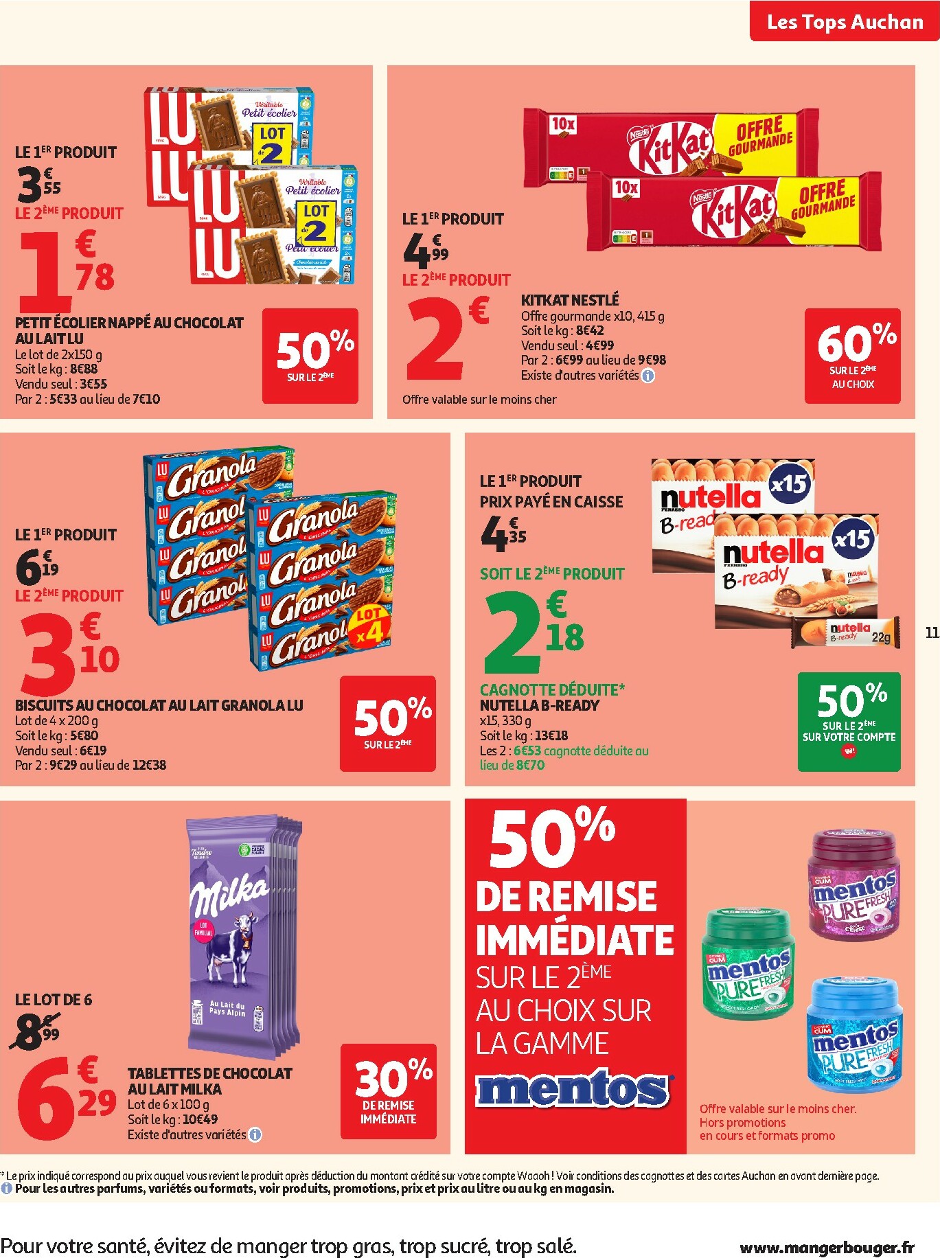 auchan - Catalogue Auchan - Tops produits, top prix valable du 27/01 au 08/02 - page: 11