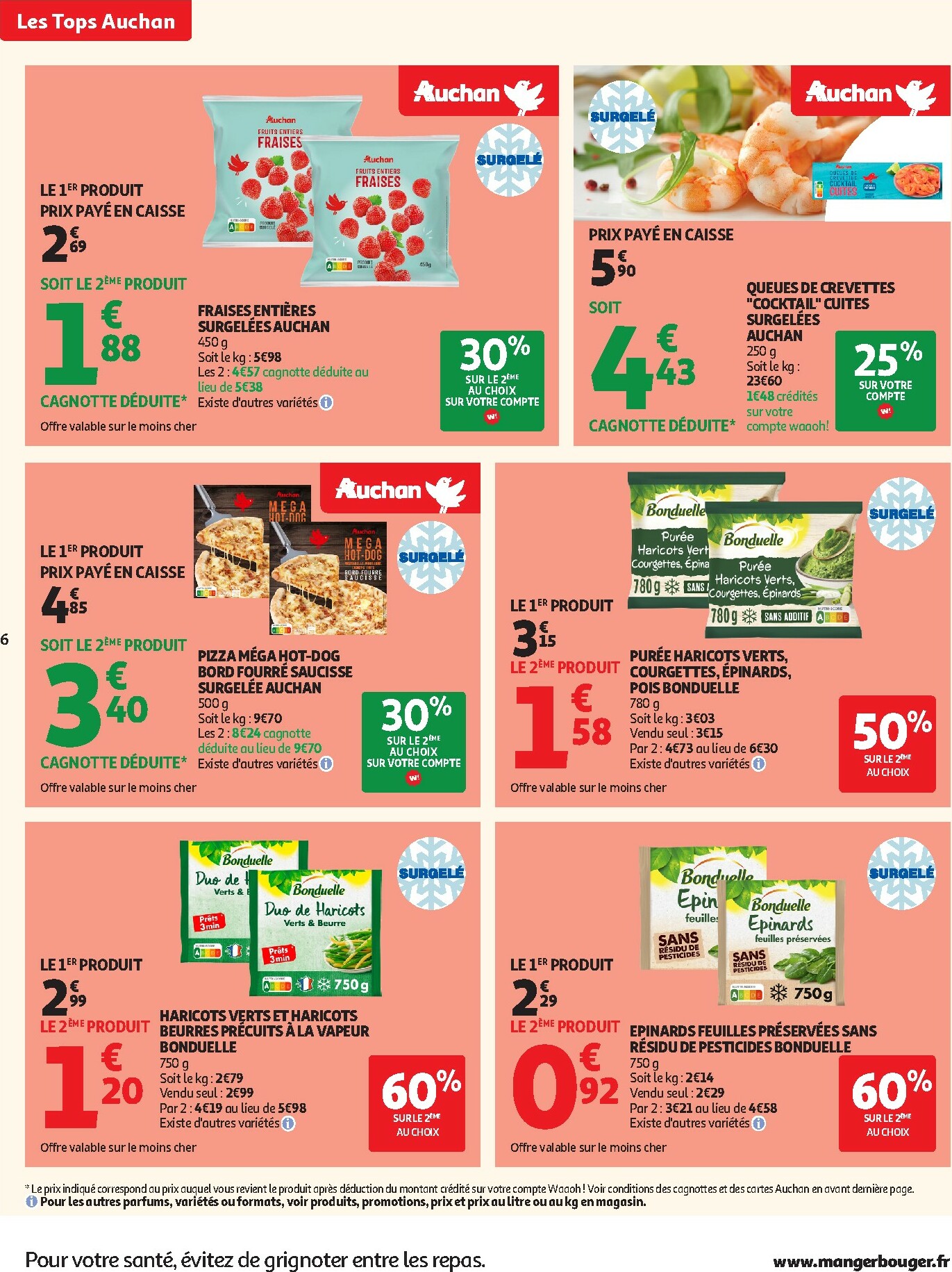 auchan - Catalogue Auchan - Tops produits, top prix valable du 27/01 au 08/02 - page: 6