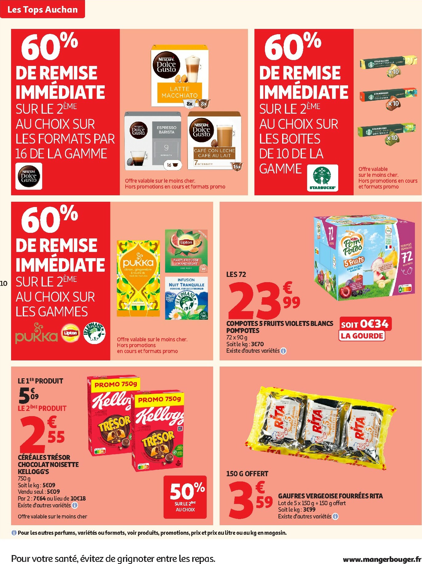 auchan - Catalogue Auchan - Tops produits, top prix valable du 27/01 au 08/02 - page: 10