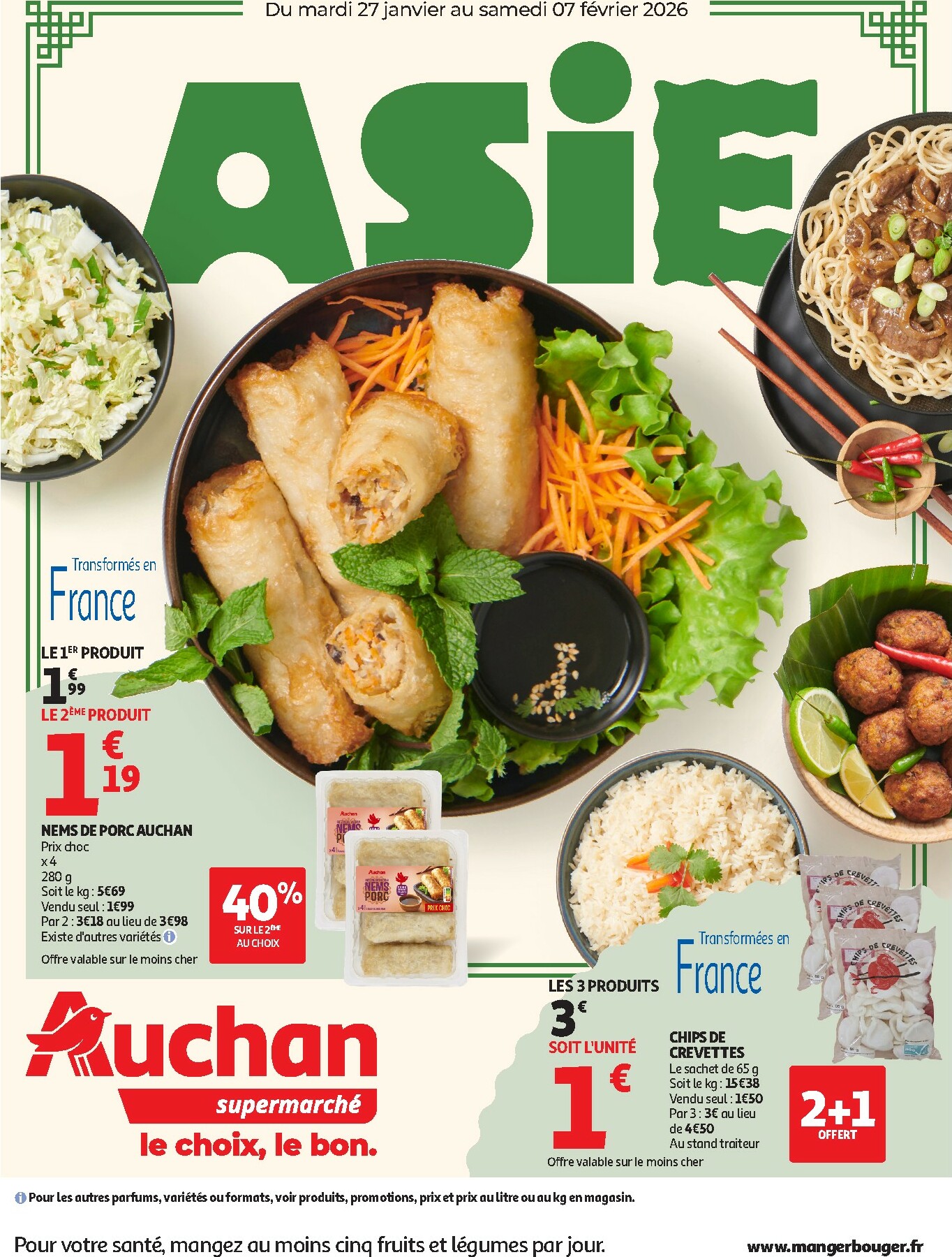 auchan - Catalogue Auchan Supermarché - Nouvel an asiatique valable du 27/01 au 07/02