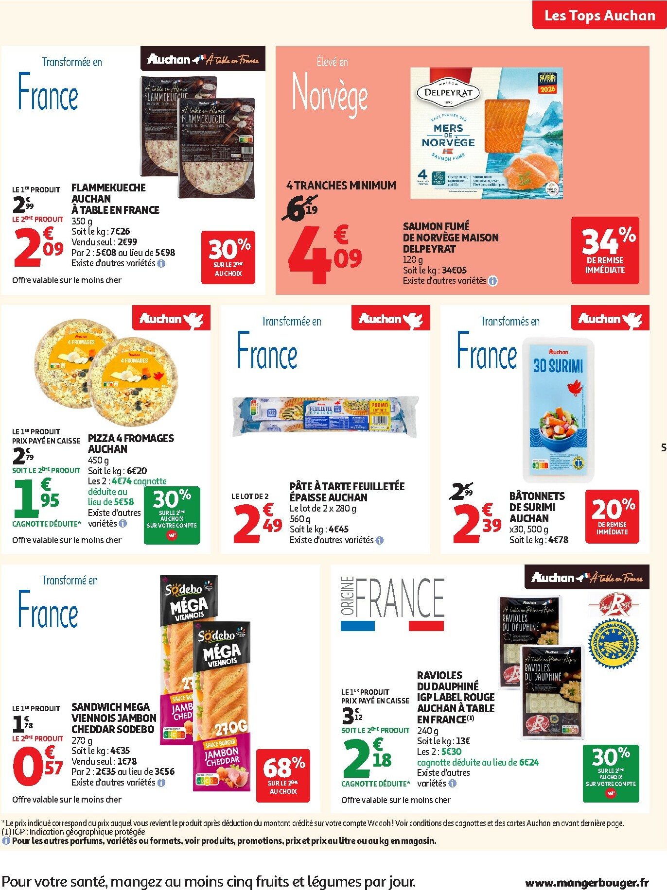 auchan - Catalogue Auchan Supermarché - Tops produits super valable du 27/01 au 07/02 - page: 5