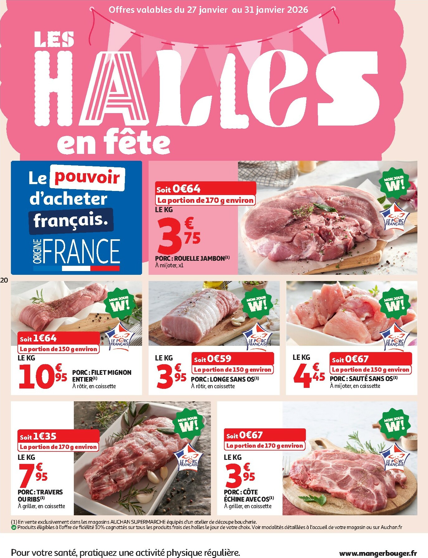 auchan - Catalogue Auchan Supermarché - Tops produits super valable du 27/01 au 07/02 - page: 20