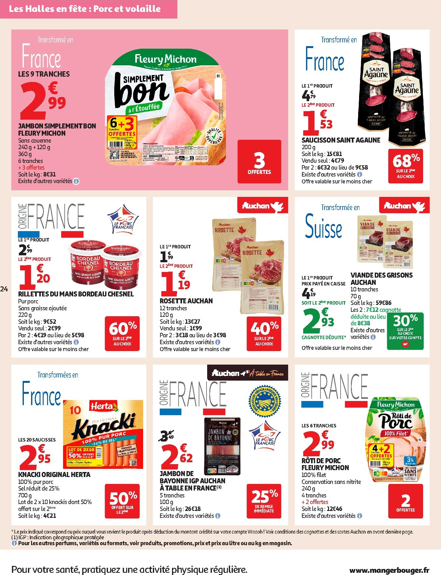 auchan - Catalogue Auchan Supermarché - Tops produits super valable du 27/01 au 07/02 - page: 24