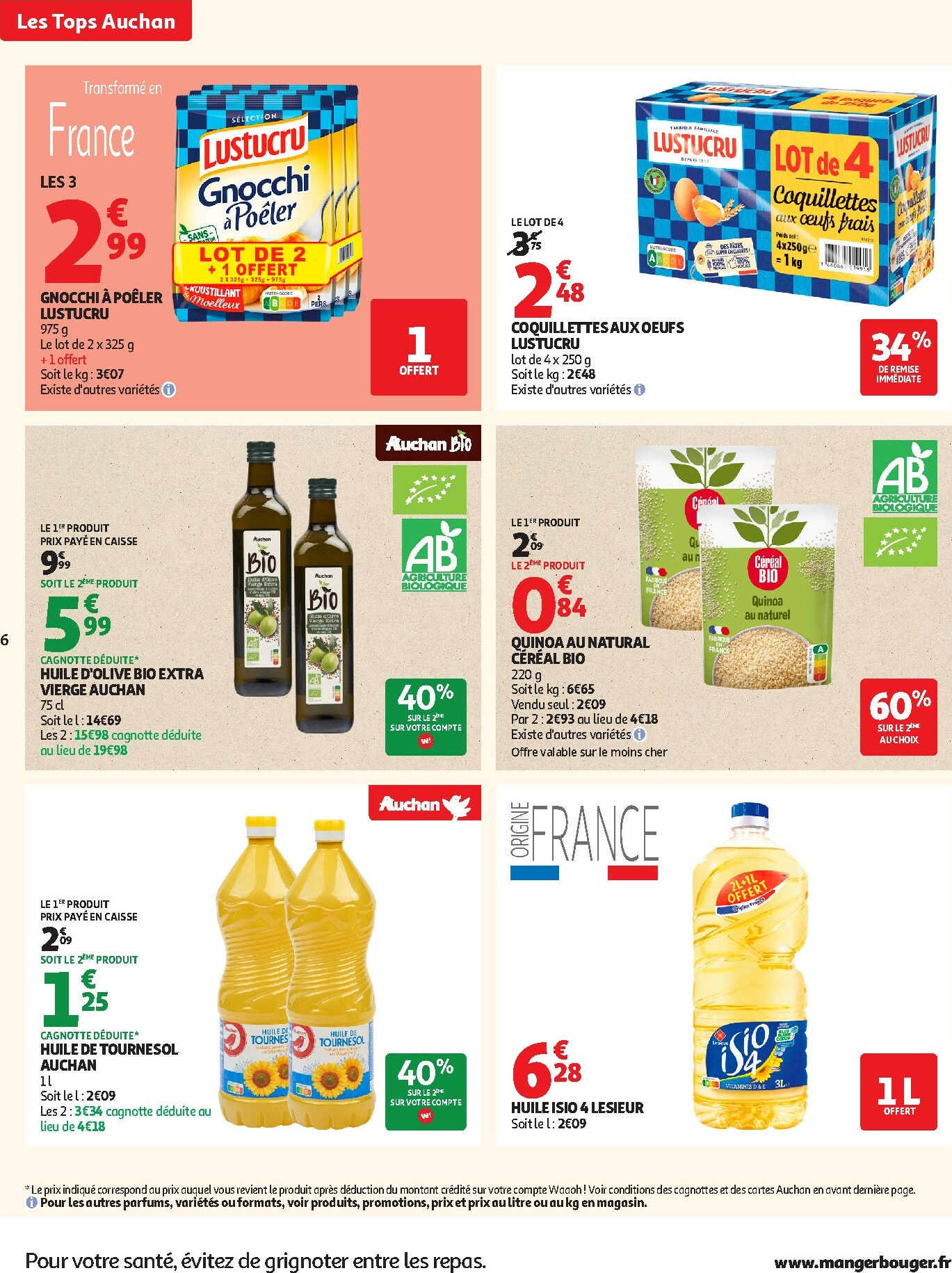 auchan - Catalogue Auchan Supermarché - Tops produits super valable du 27/01 au 07/02 - page: 6