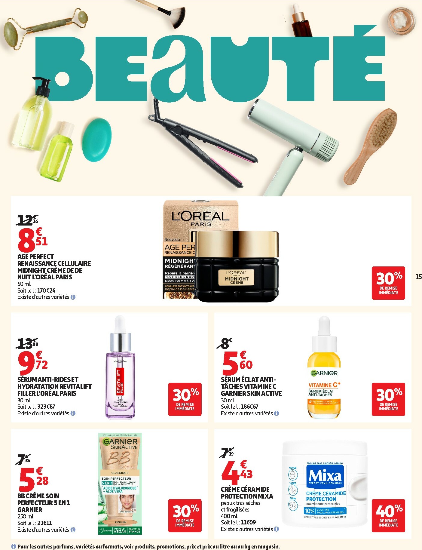 auchan - Catalogue Auchan Supermarché - Tops produits super valable du 27/01 au 07/02 - page: 15