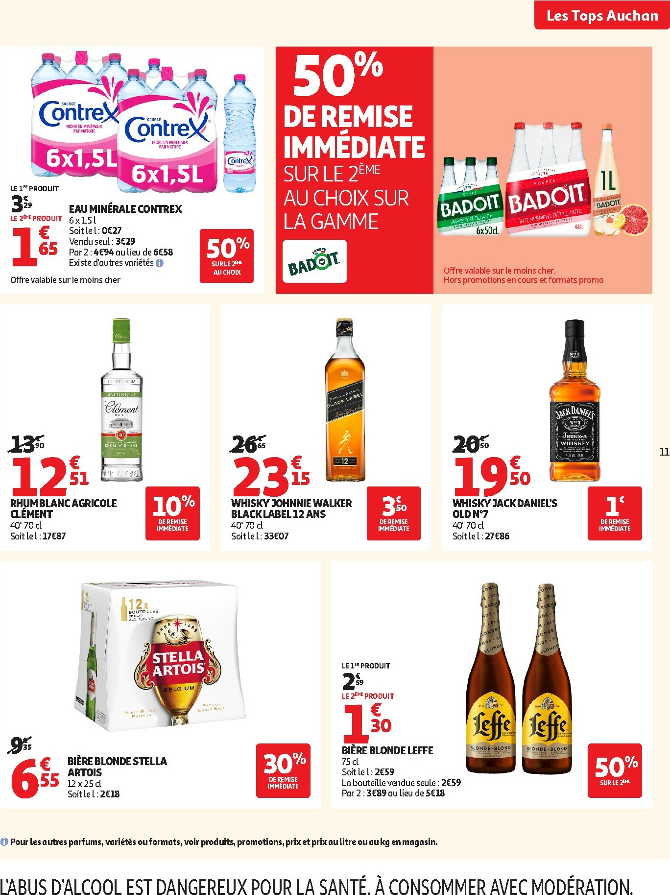auchan - Catalogue Auchan Supermarché - Tops produits super valable du 27/01 au 07/02 - page: 11