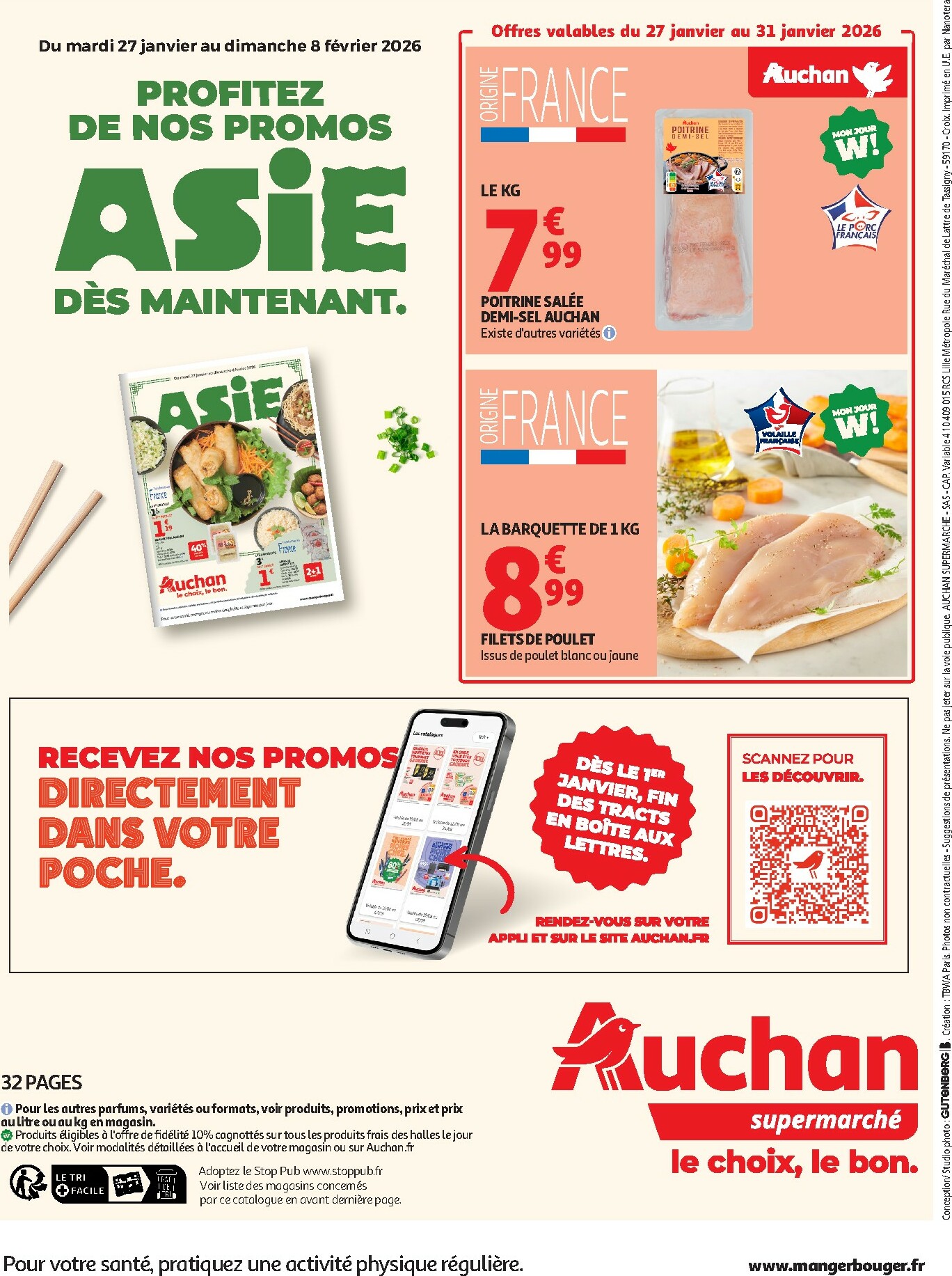 auchan - Catalogue Auchan Supermarché - Tops produits super valable du 27/01 au 07/02 - page: 32