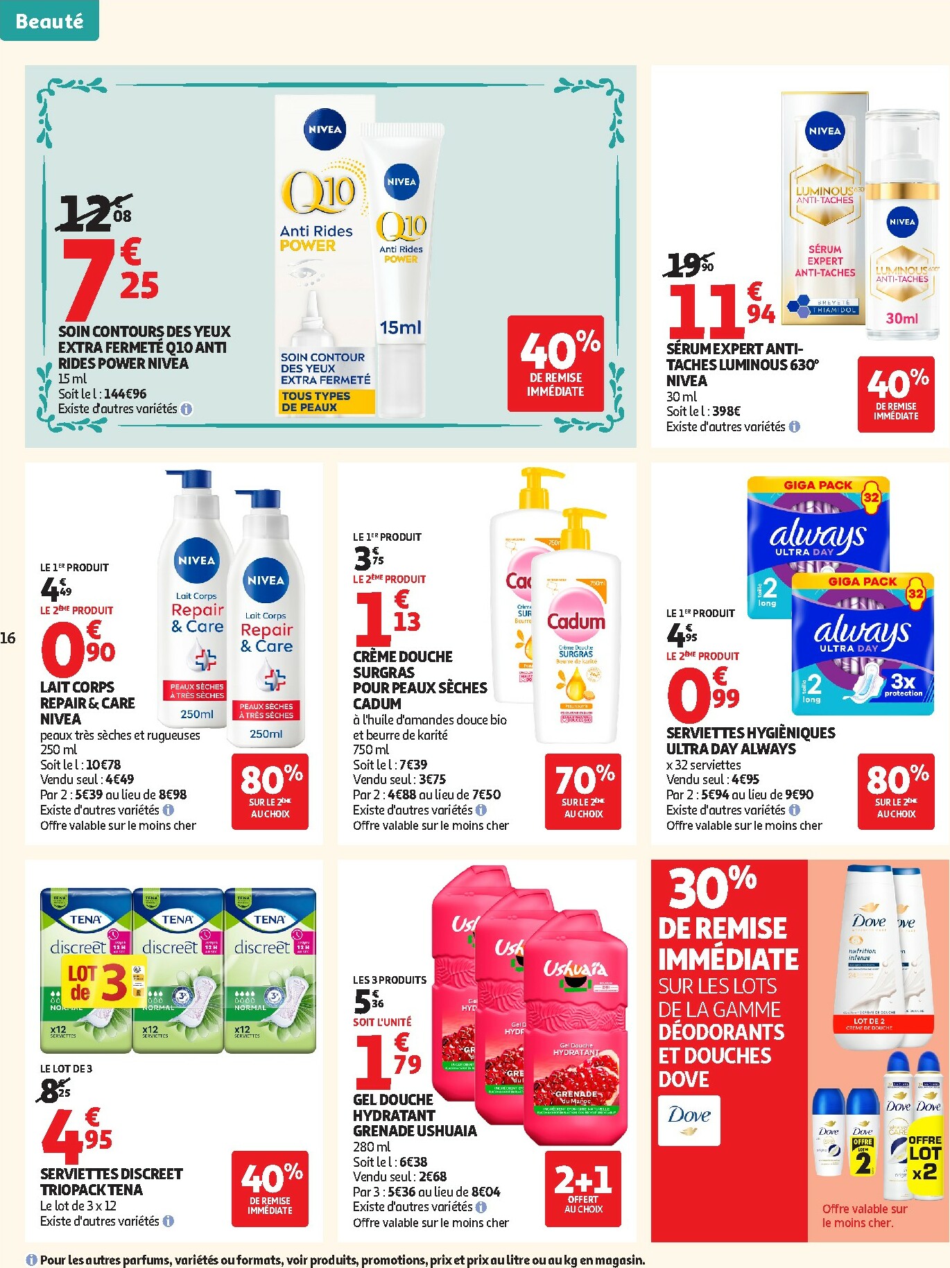 auchan - Catalogue Auchan Supermarché - Tops produits super valable du 27/01 au 07/02 - page: 16