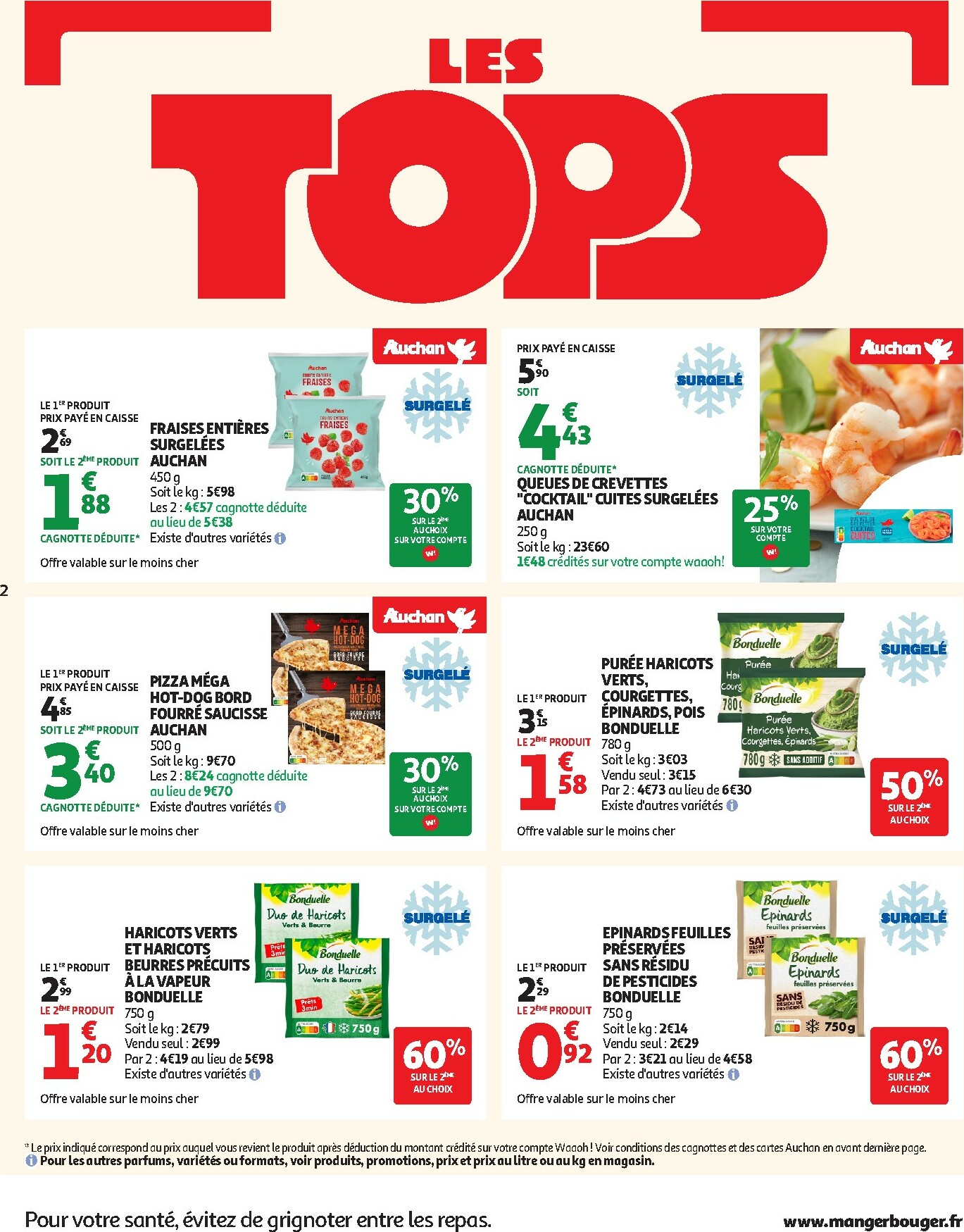 auchan - Catalogue Auchan Supermarché - Tops produits super valable du 27/01 au 07/02 - page: 2