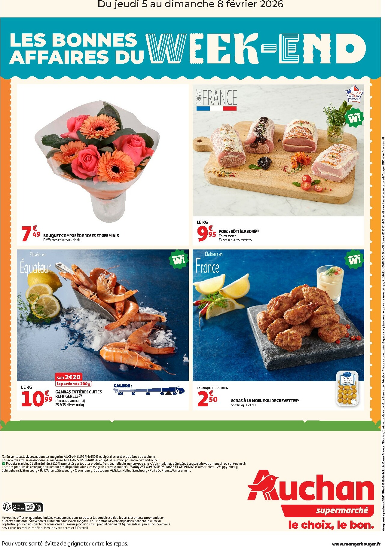 auchan - Catalogue Auchan supermarché - Les bons plans du week-end dans votre super ! valable du 05/02/2026 au 08/02/2026 - page: 2