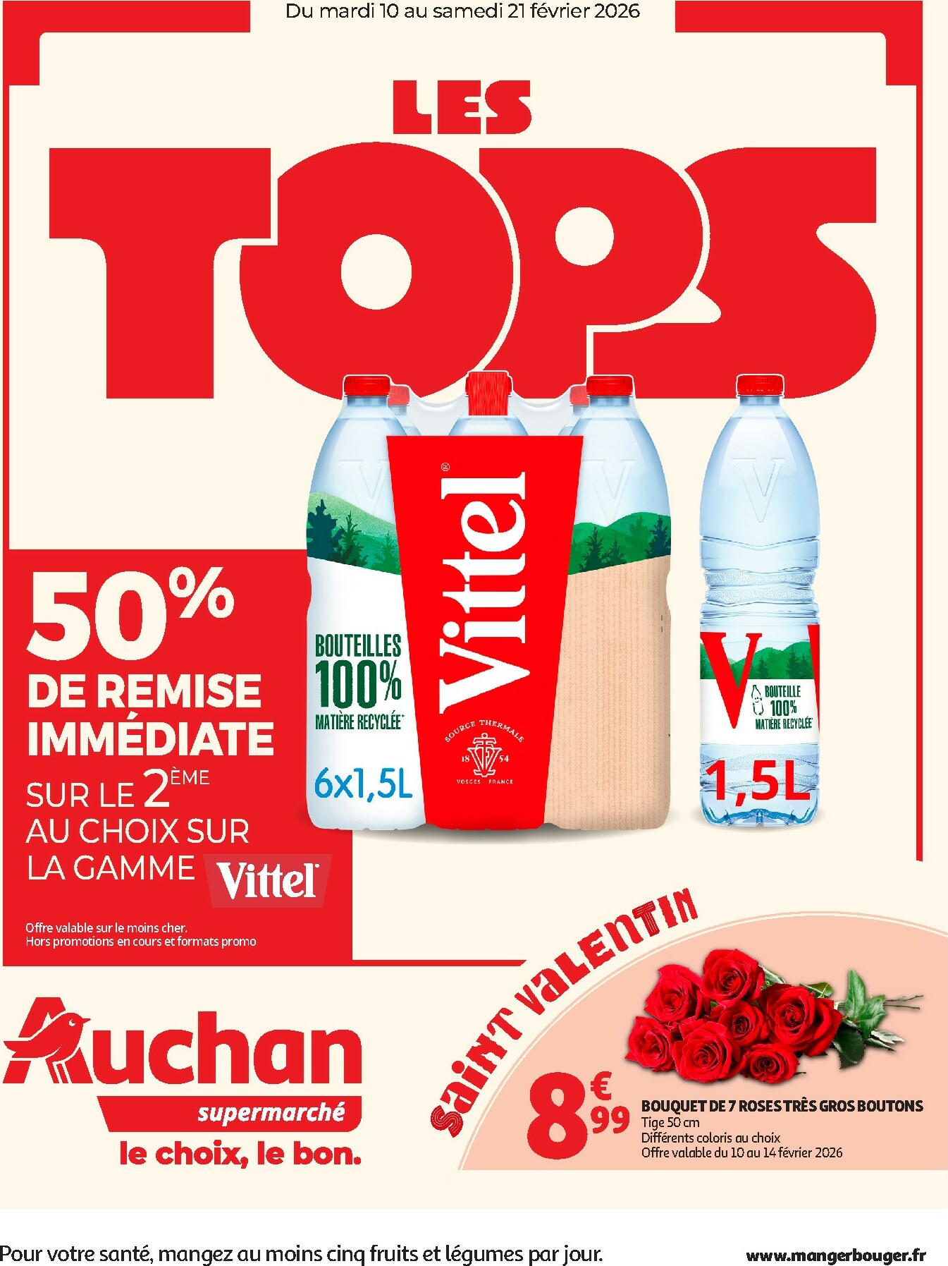 auchan - Catalogue Auchan Supermarché - Tops produits super valable du 10/02/2026 au 21/02/2026