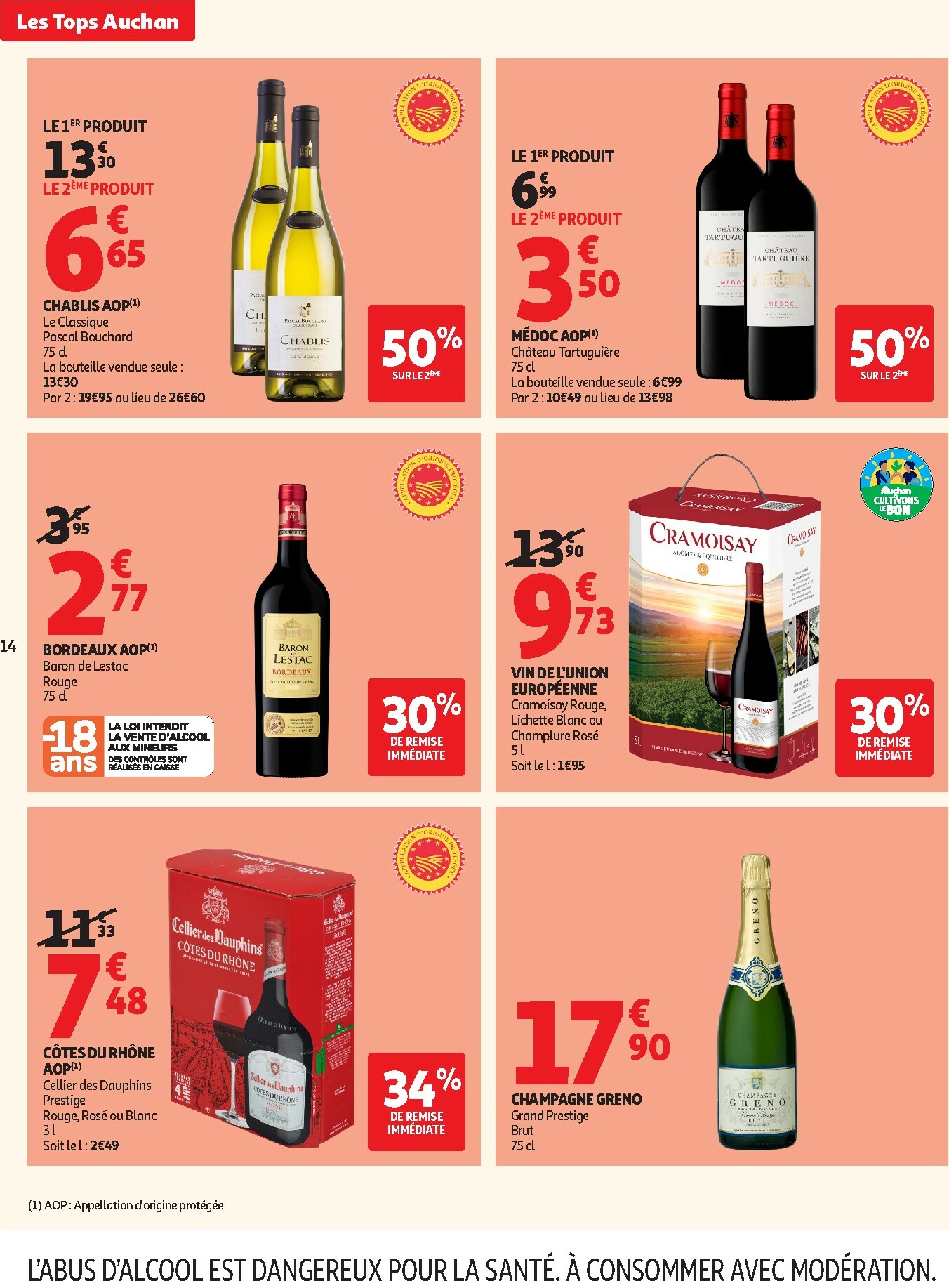 auchan - Catalogue Auchan Supermarché - Tops produits super valable du 10/02/2026 au 21/02/2026 - page: 14