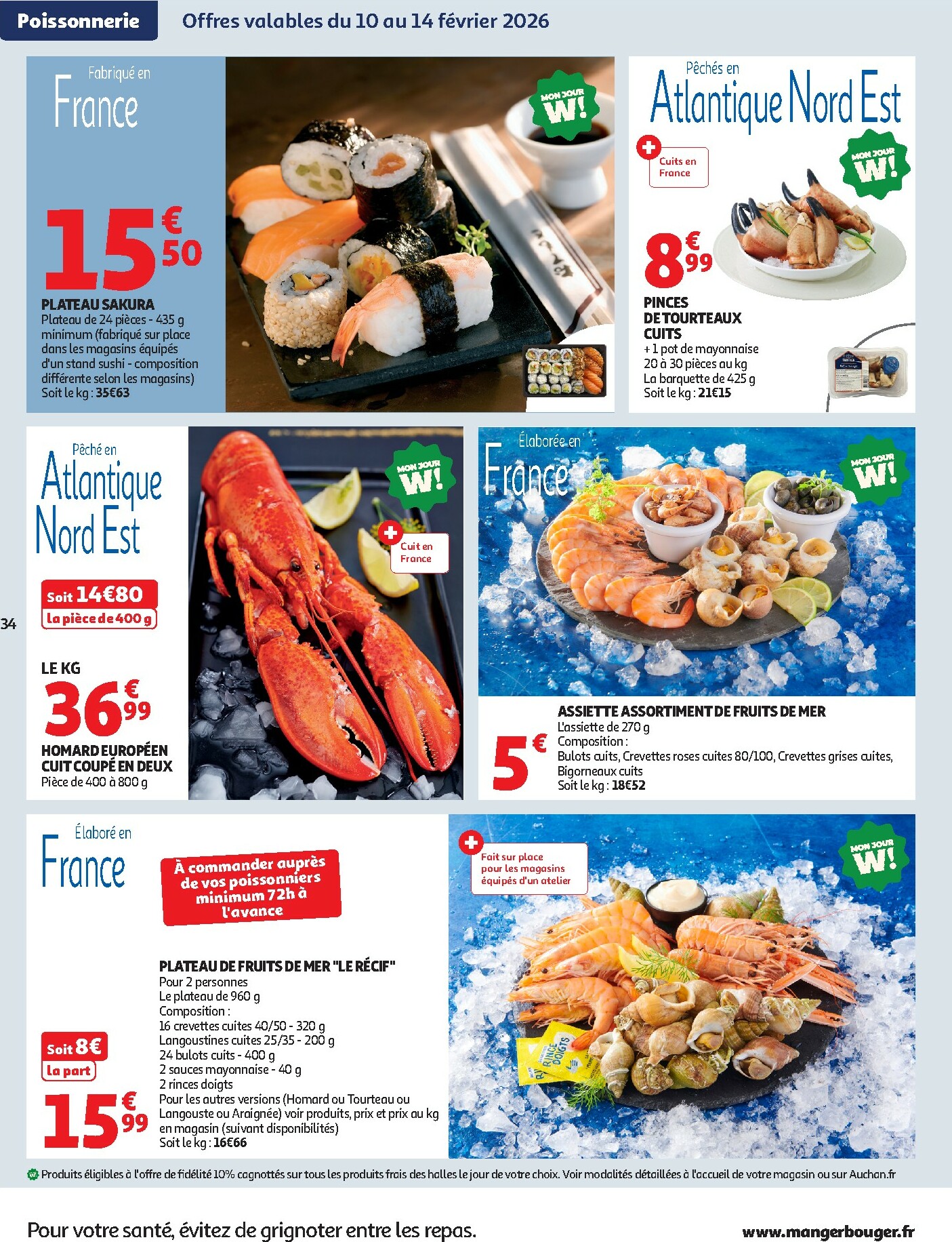 auchan - Catalogue Auchan - Tops produits, top prix valable du 10/02/2026 au 22/02/2026 - page: 34