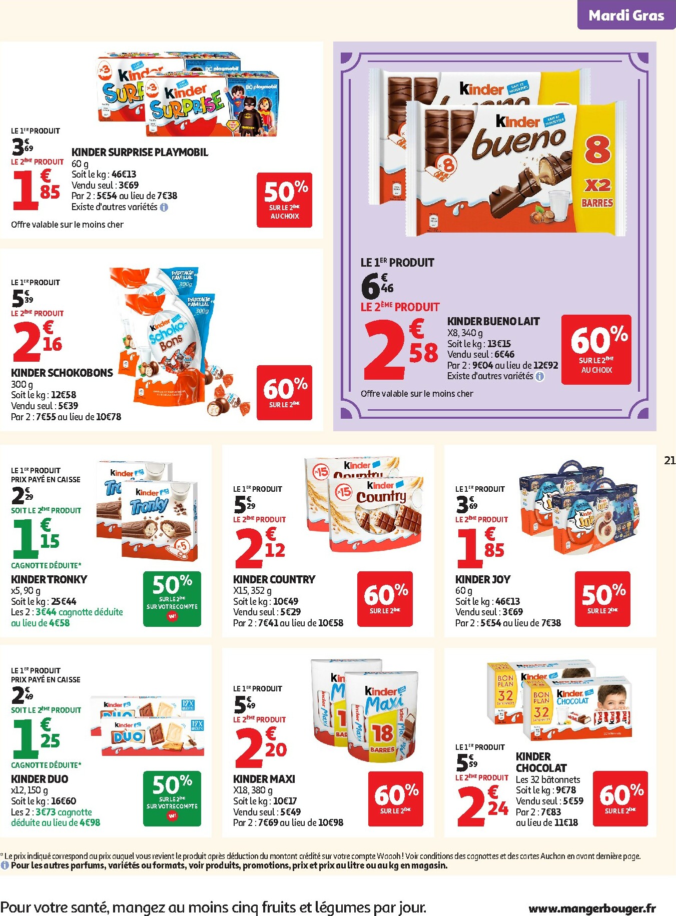 auchan - Catalogue Auchan - Tops produits, top prix valable du 10/02/2026 au 22/02/2026 - page: 21